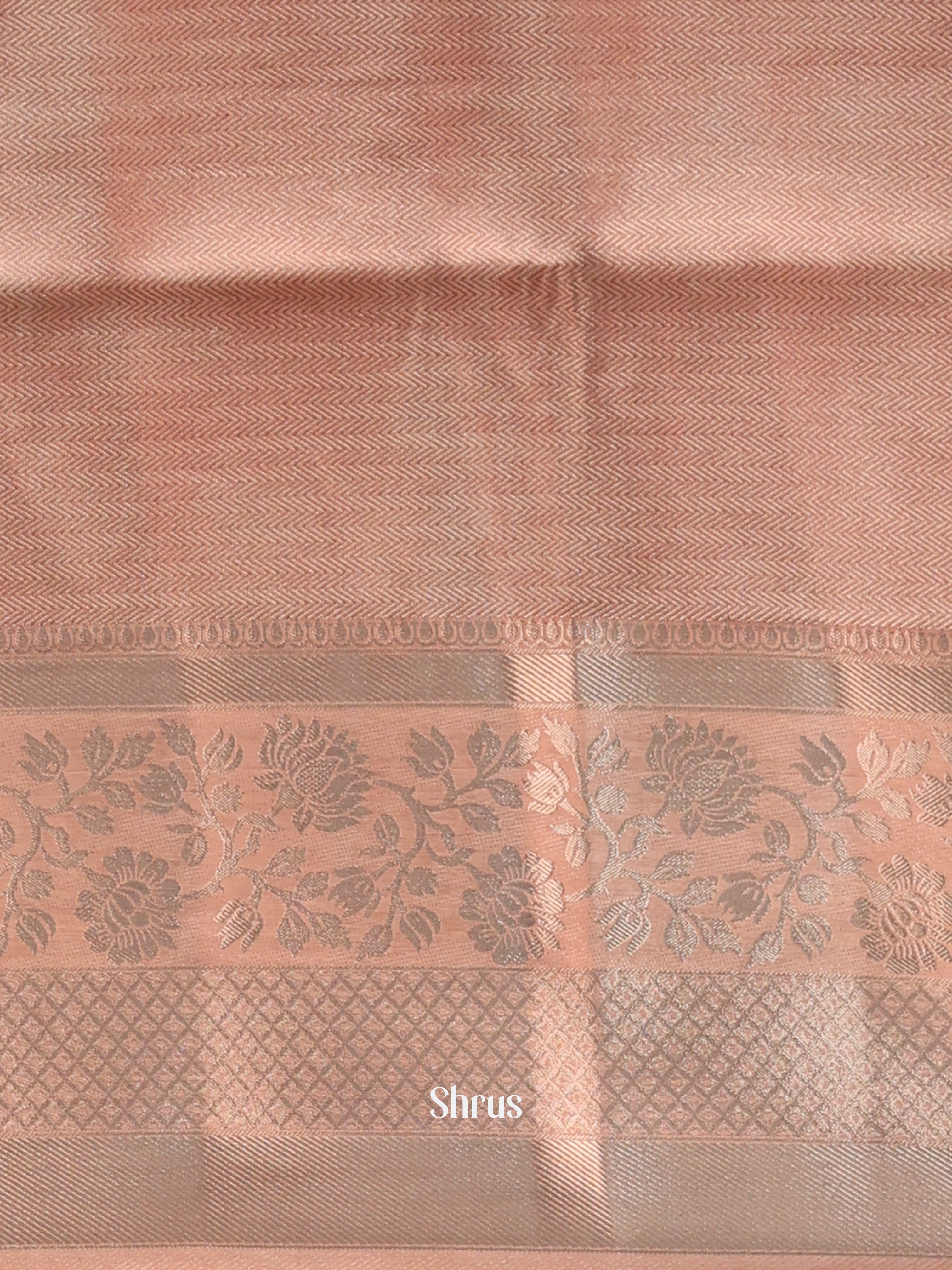 Pink - Printed chanderi Saree