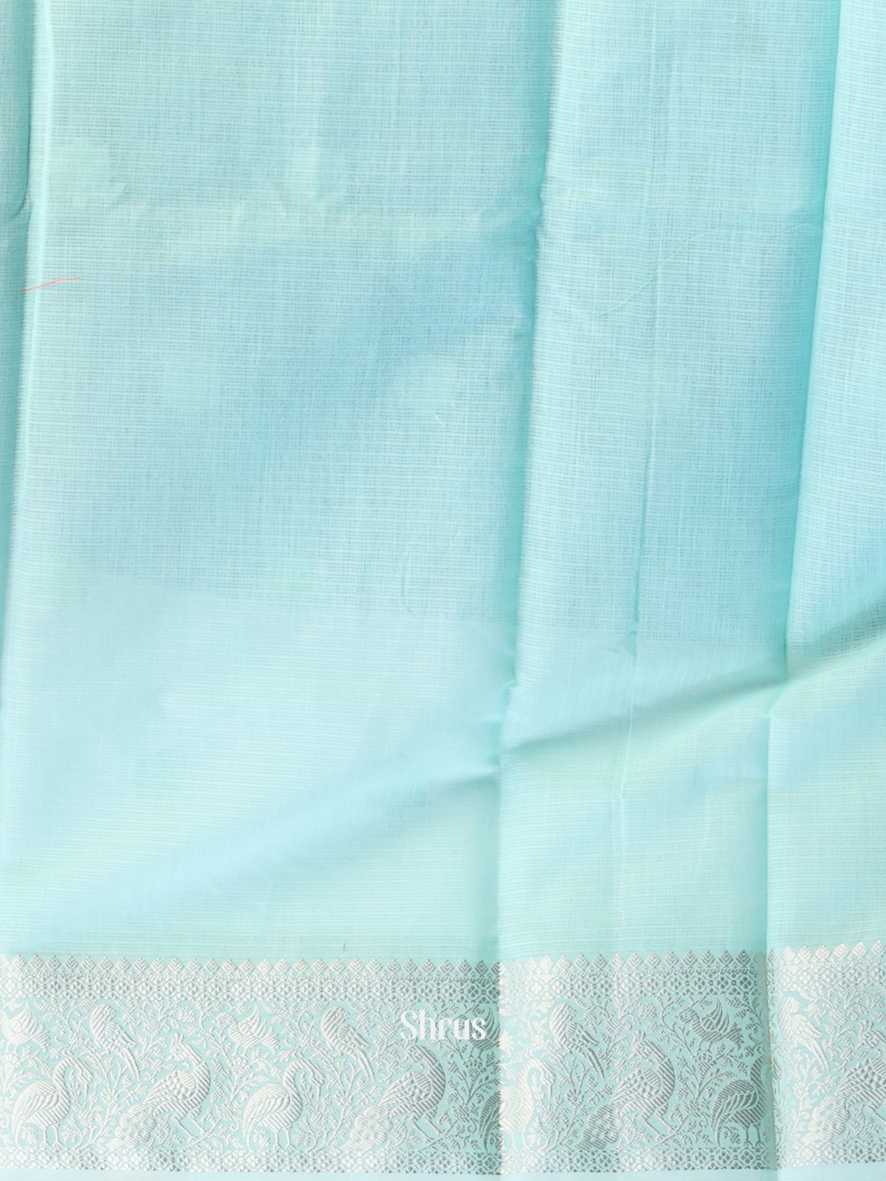 Blue- Kora Banarasi Saree