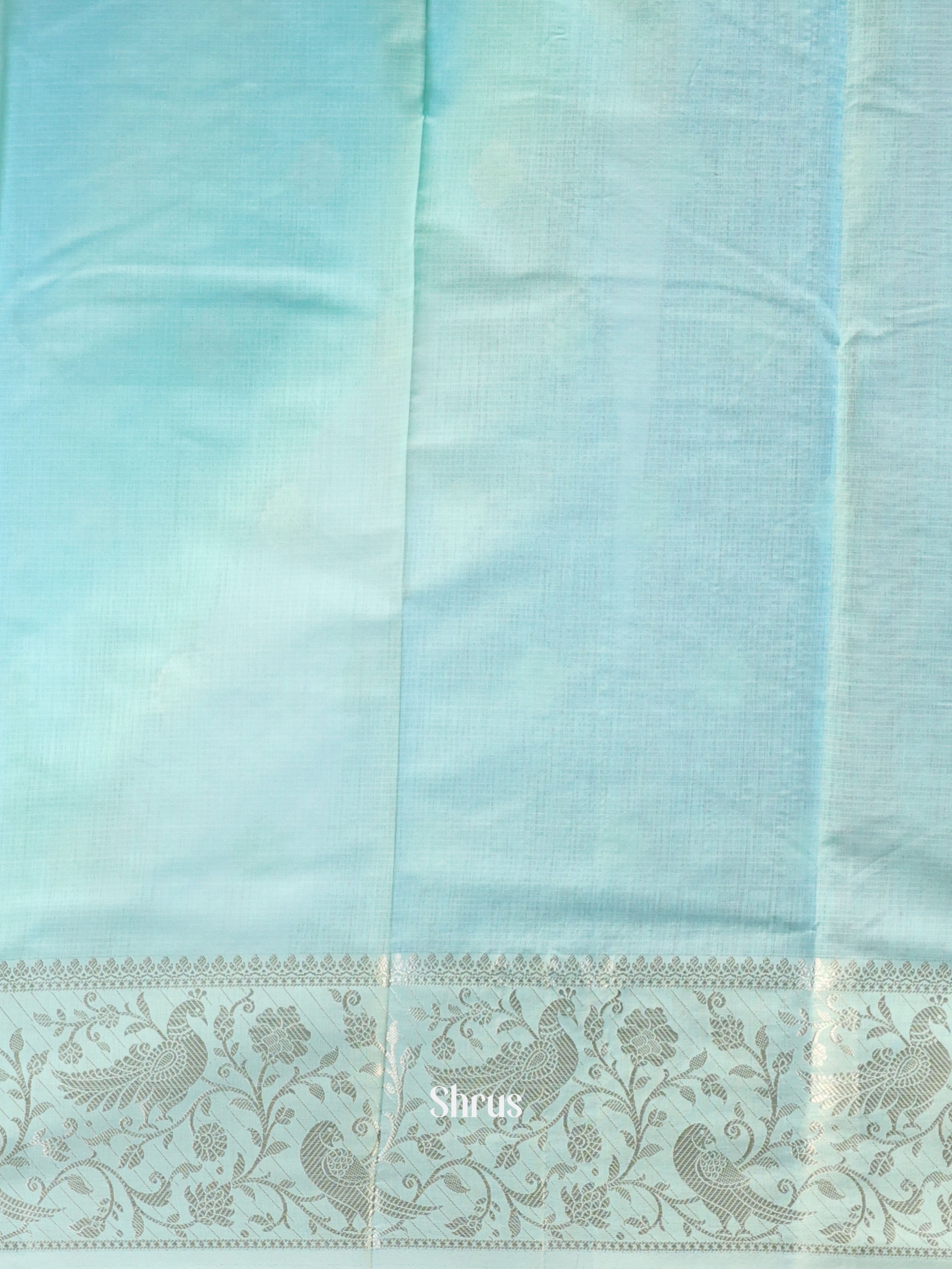 Blue - Kora Banarasi Saree