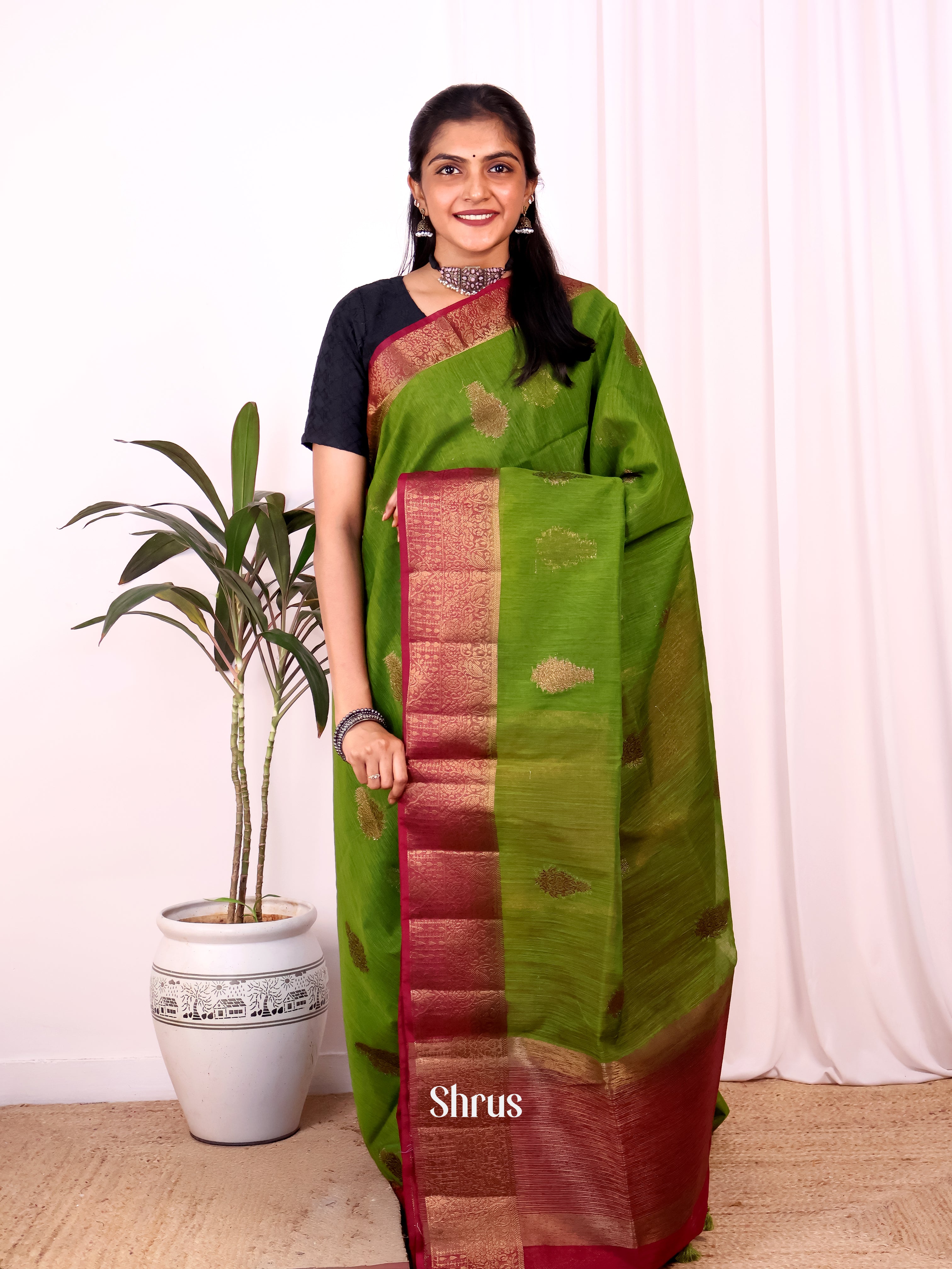 CJS18155 - Semi Jute Saree