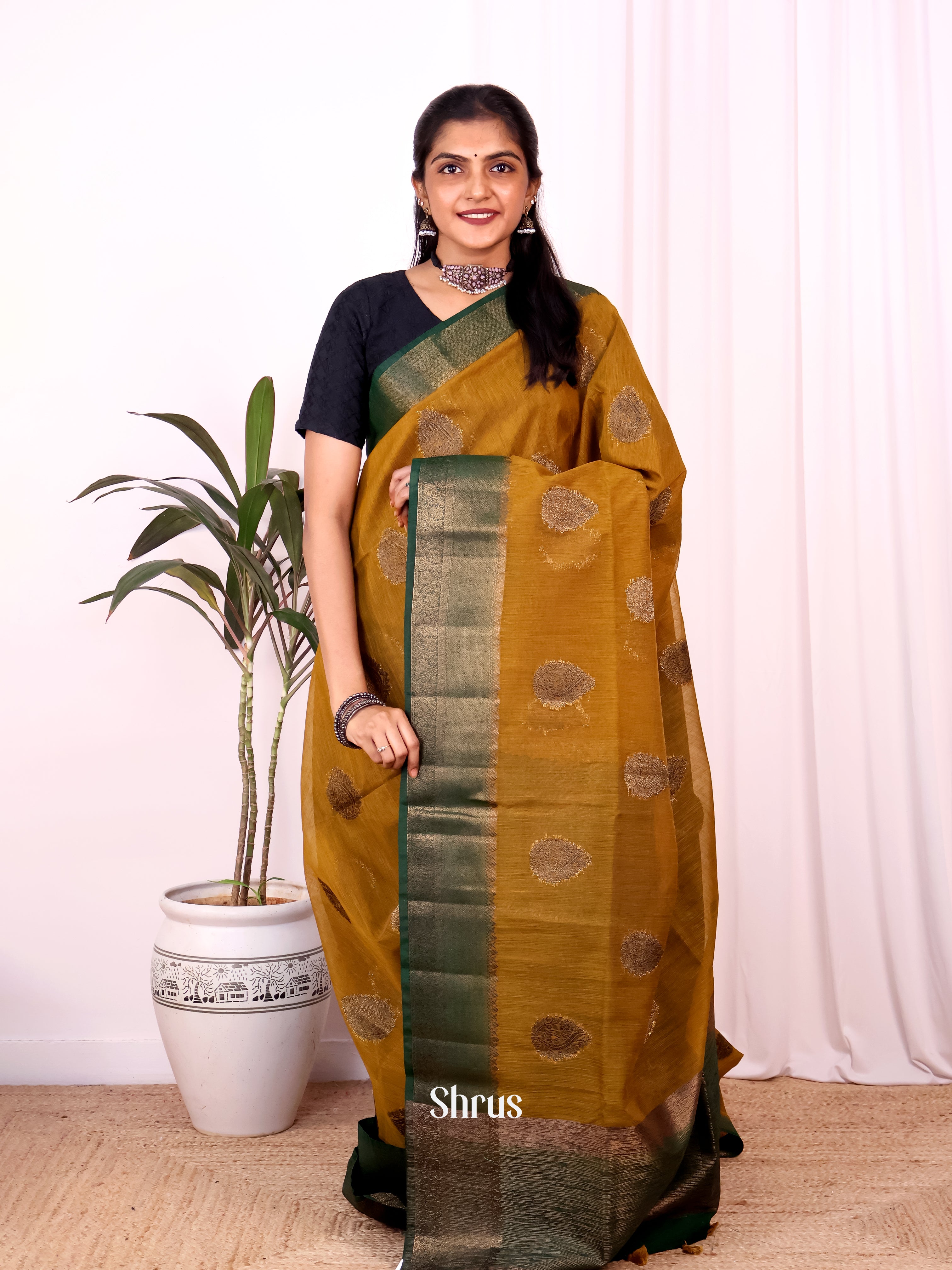 CJS18172 - Semi Jute Saree