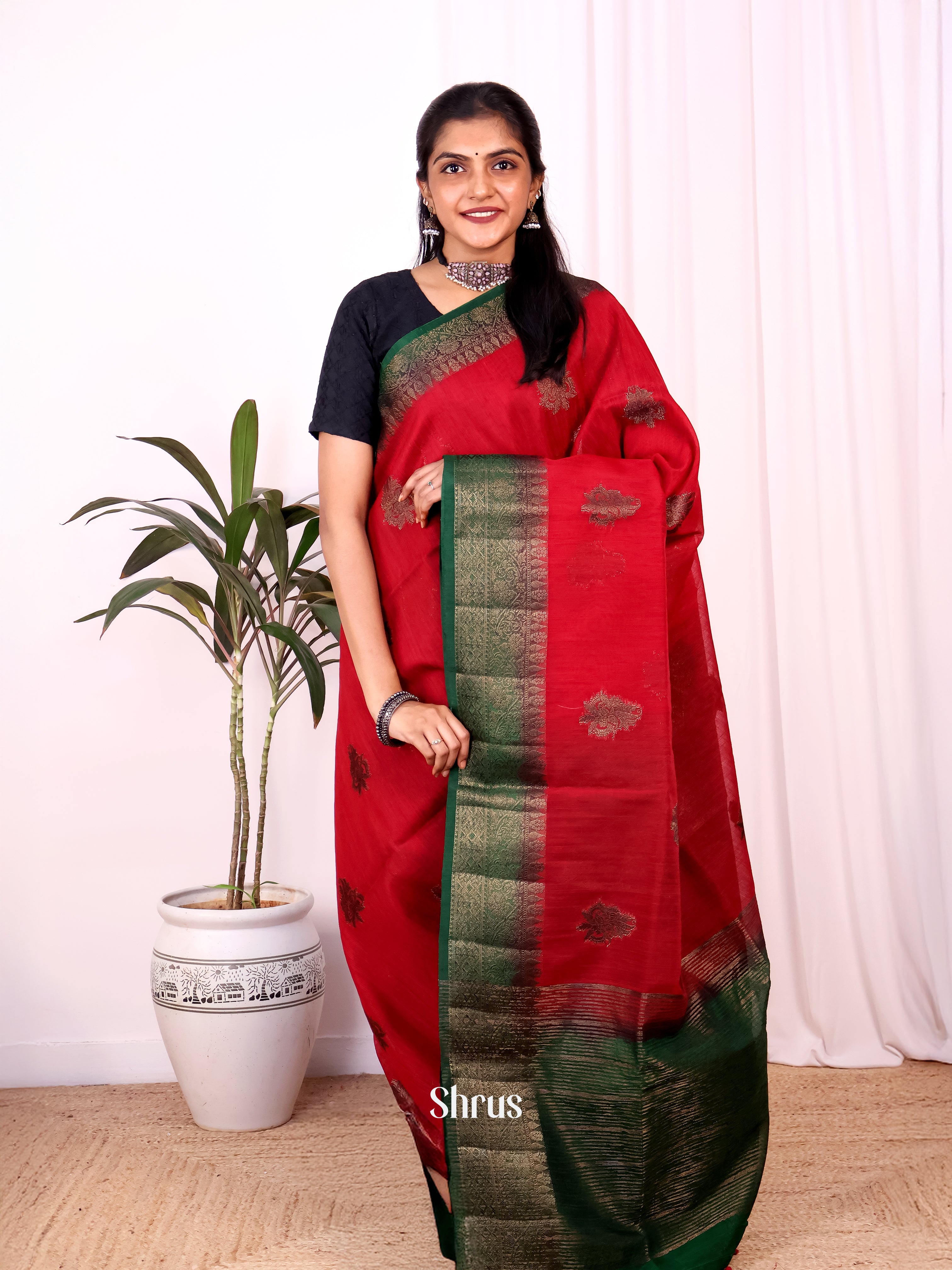 CJS18206 - Semi Jute Saree