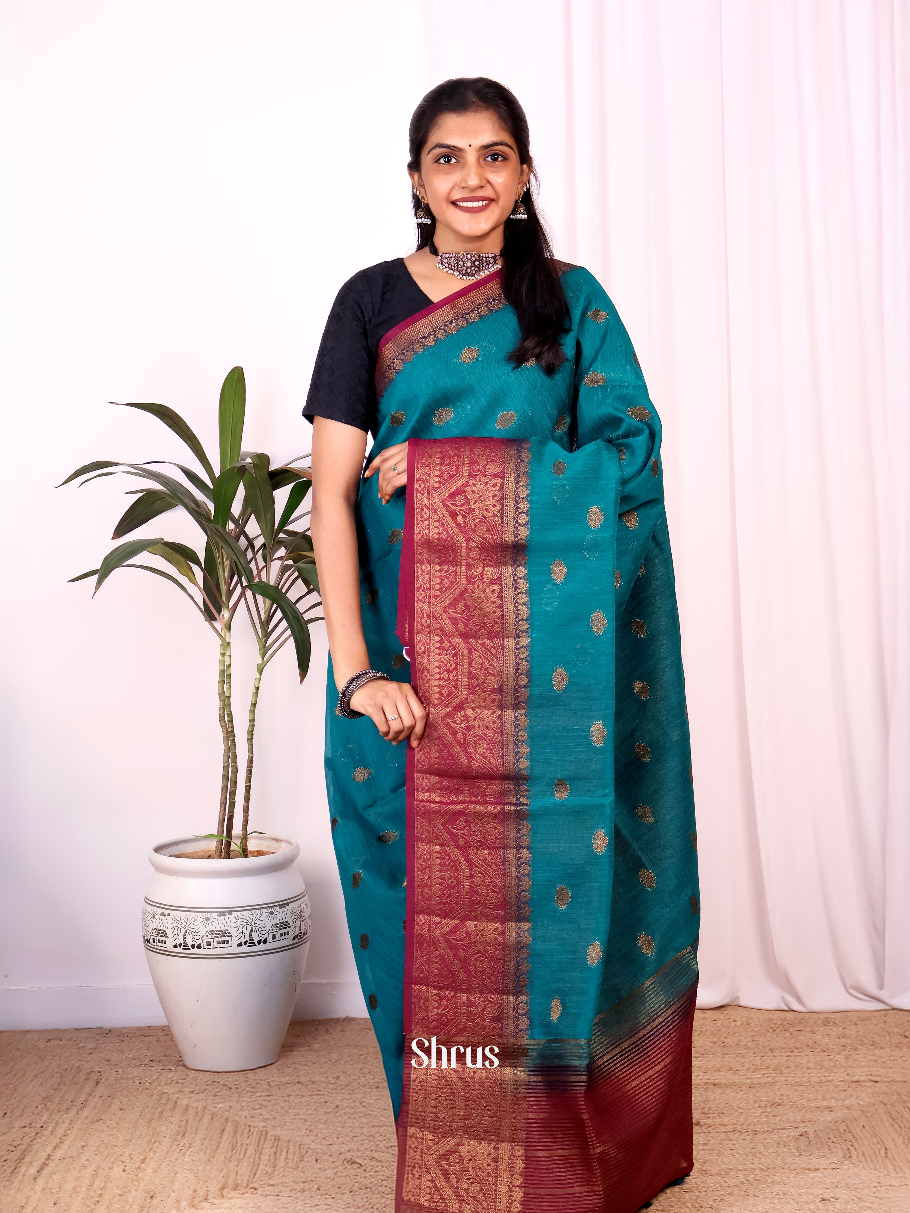 CJS18209 - Semi Jute Saree