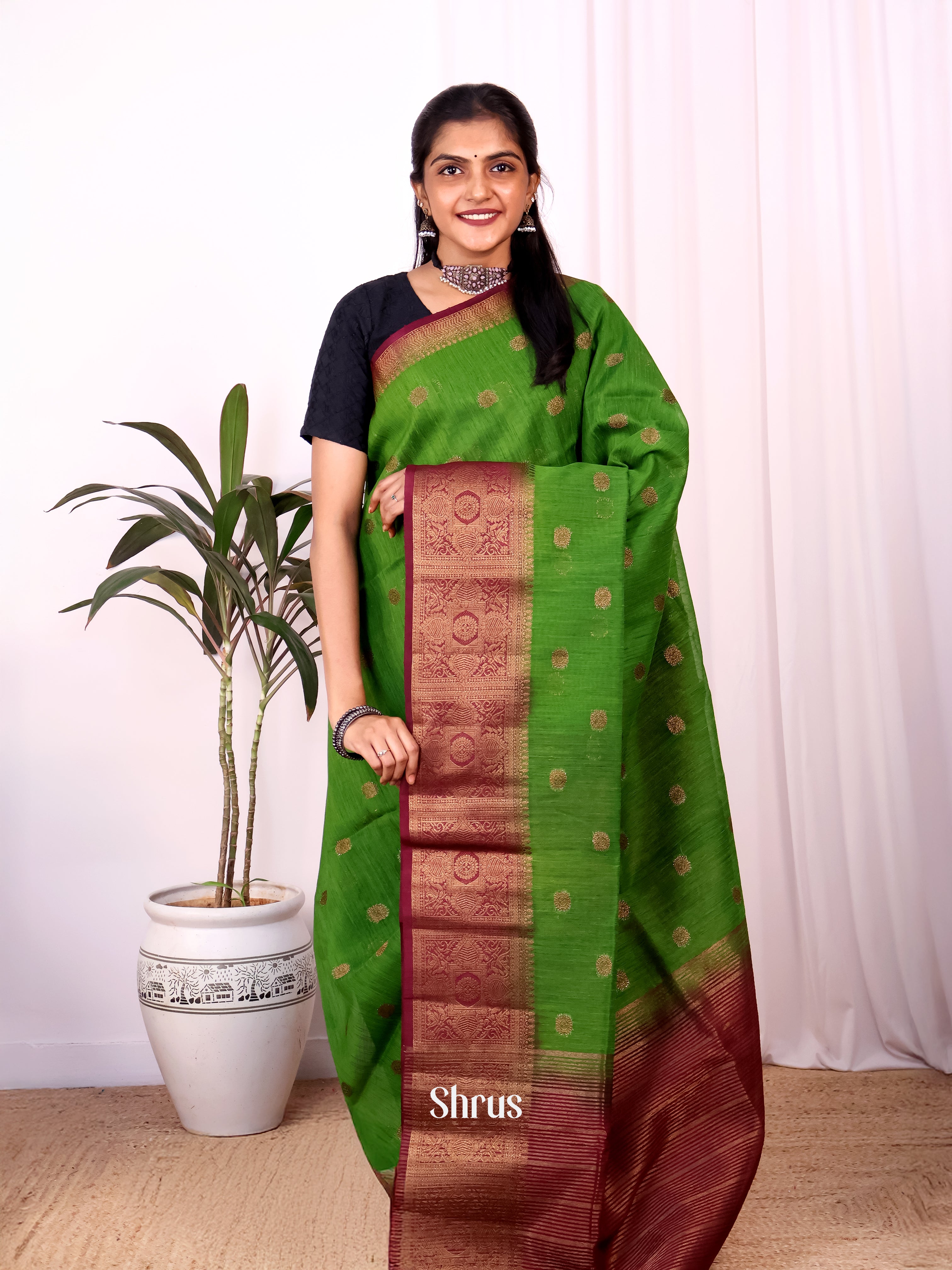 CJS18224- Semi Jute Saree