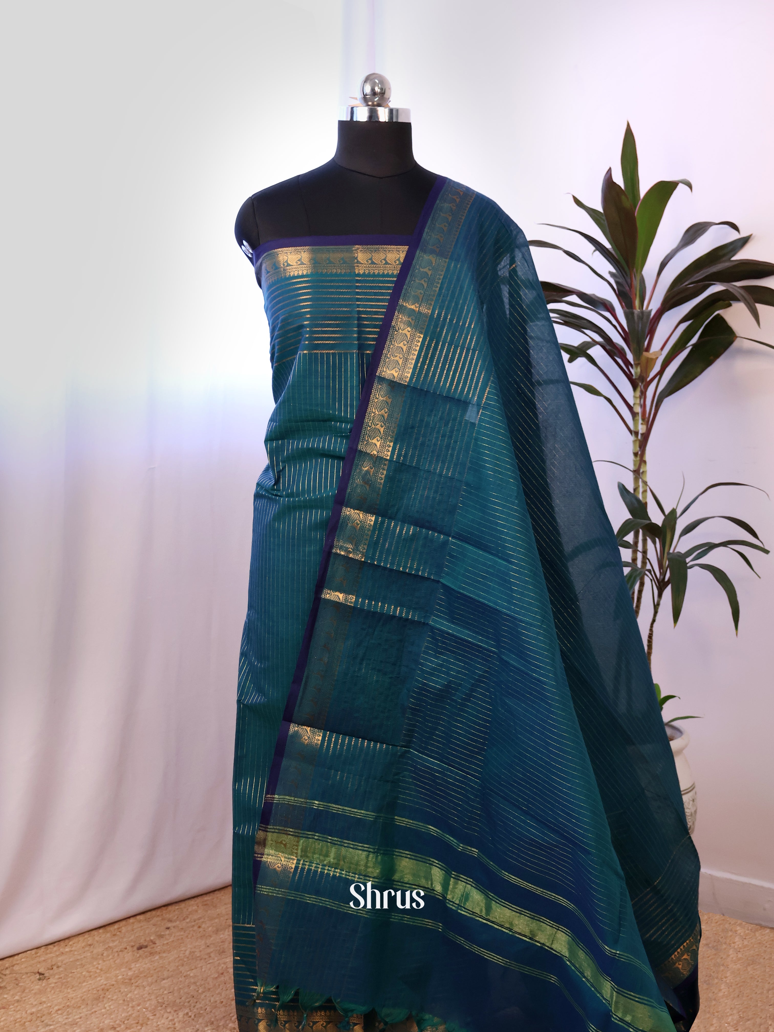 CJS18267 - chettinad top & dupatta combo