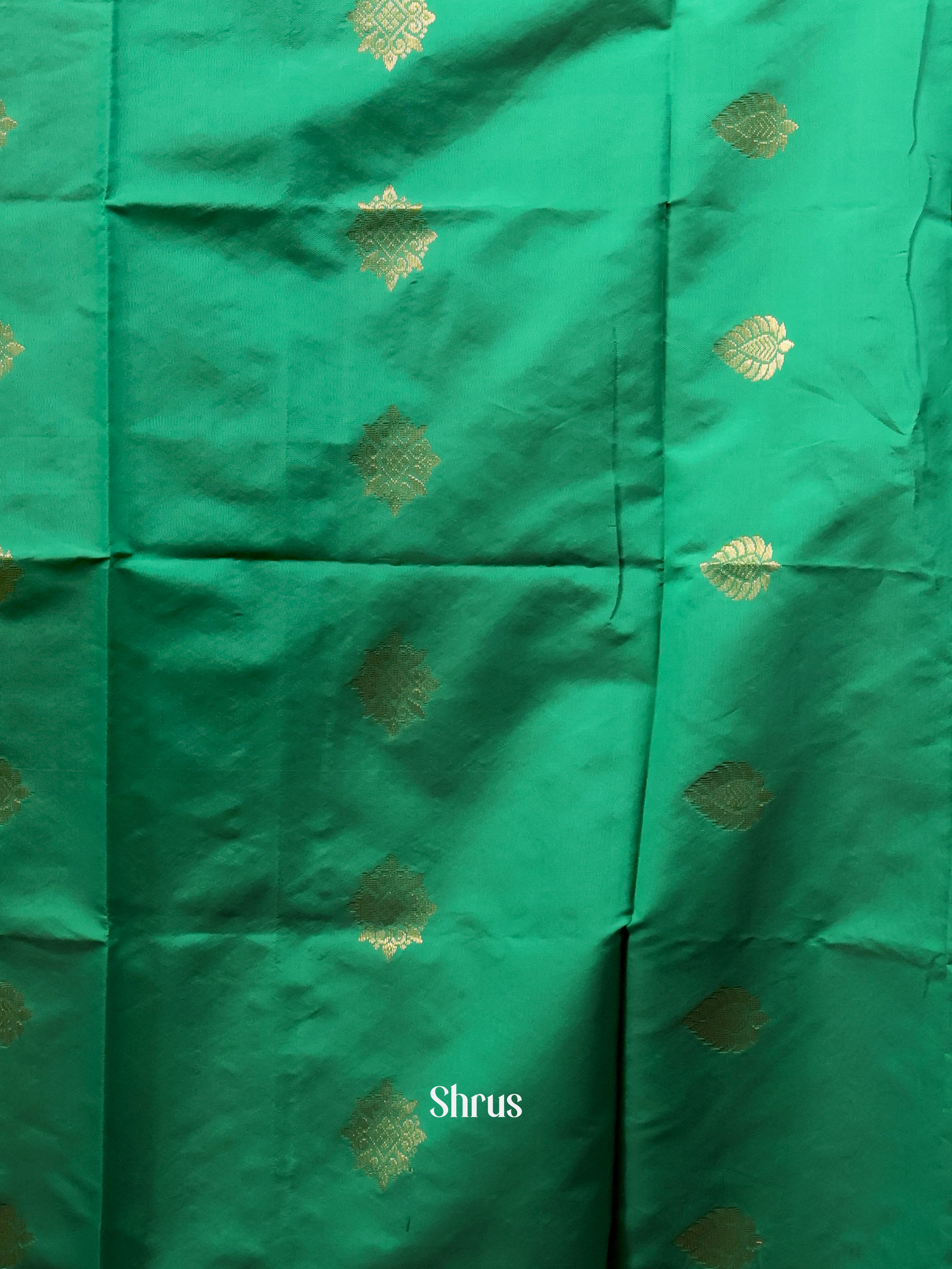 Green & Gold - semi softsilk salwar - Shop on Shrus.com