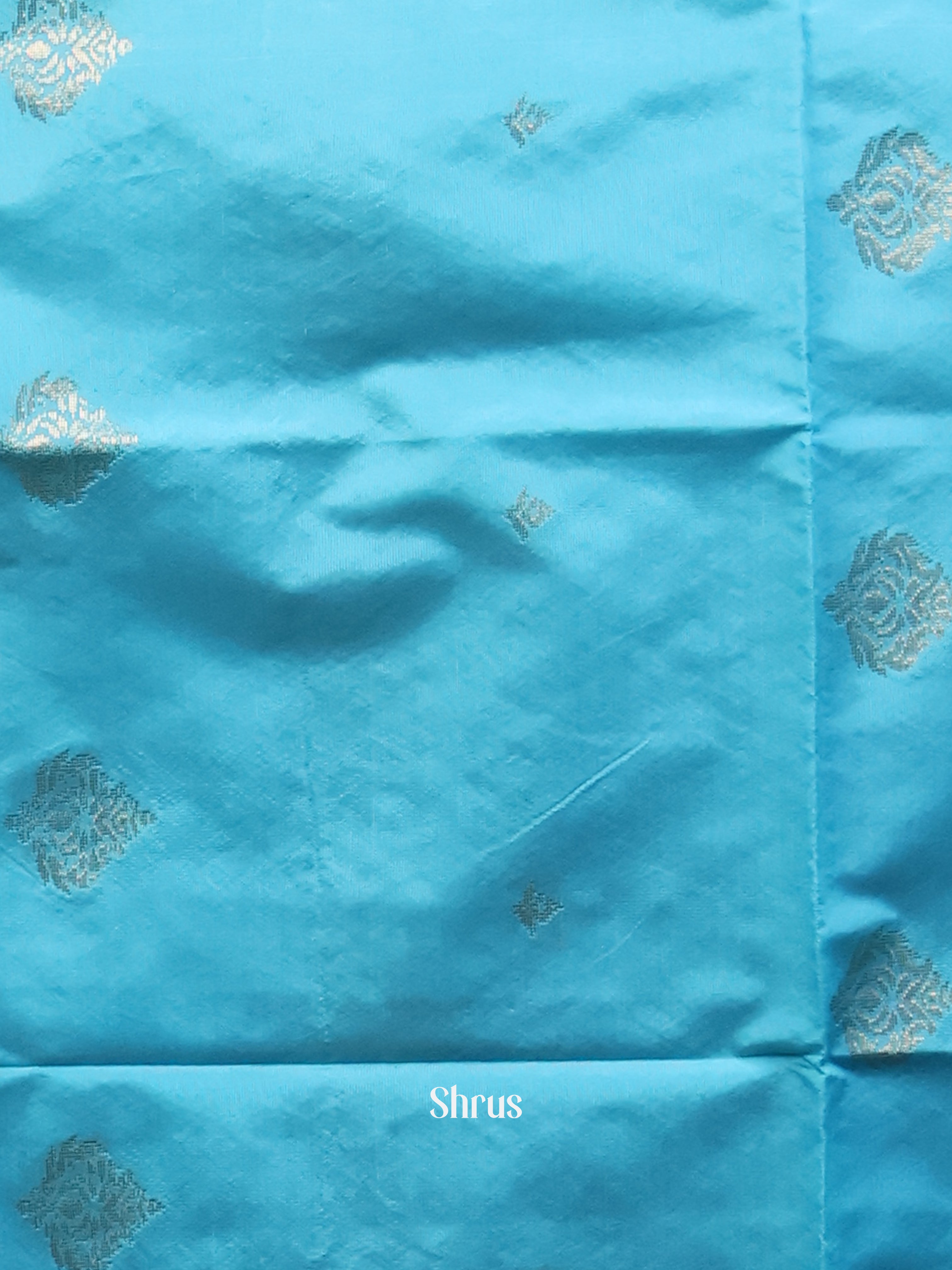 Blue & Mustard - semi softsilk salwar