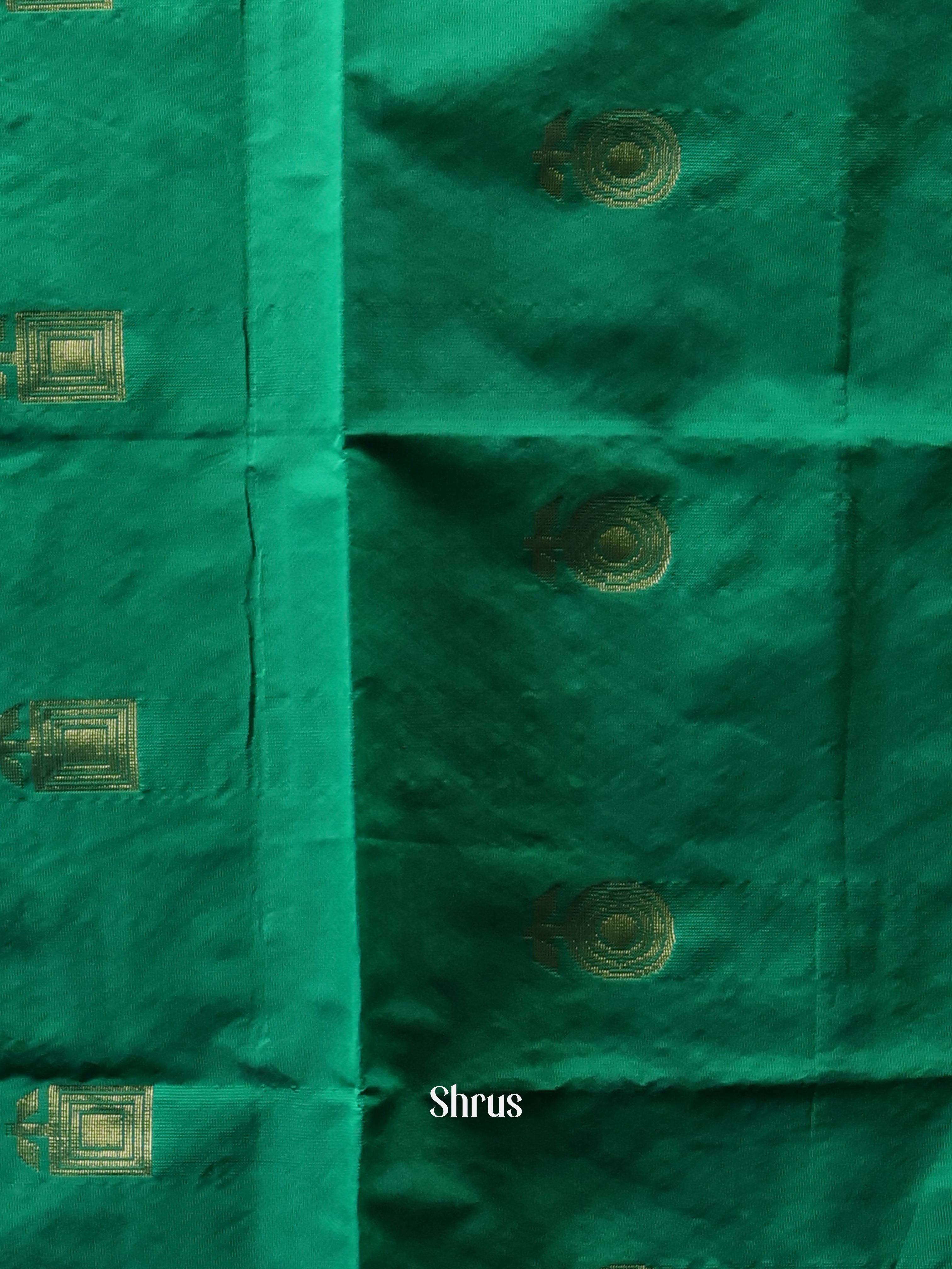 Green & Brown- semi softsilk salwar