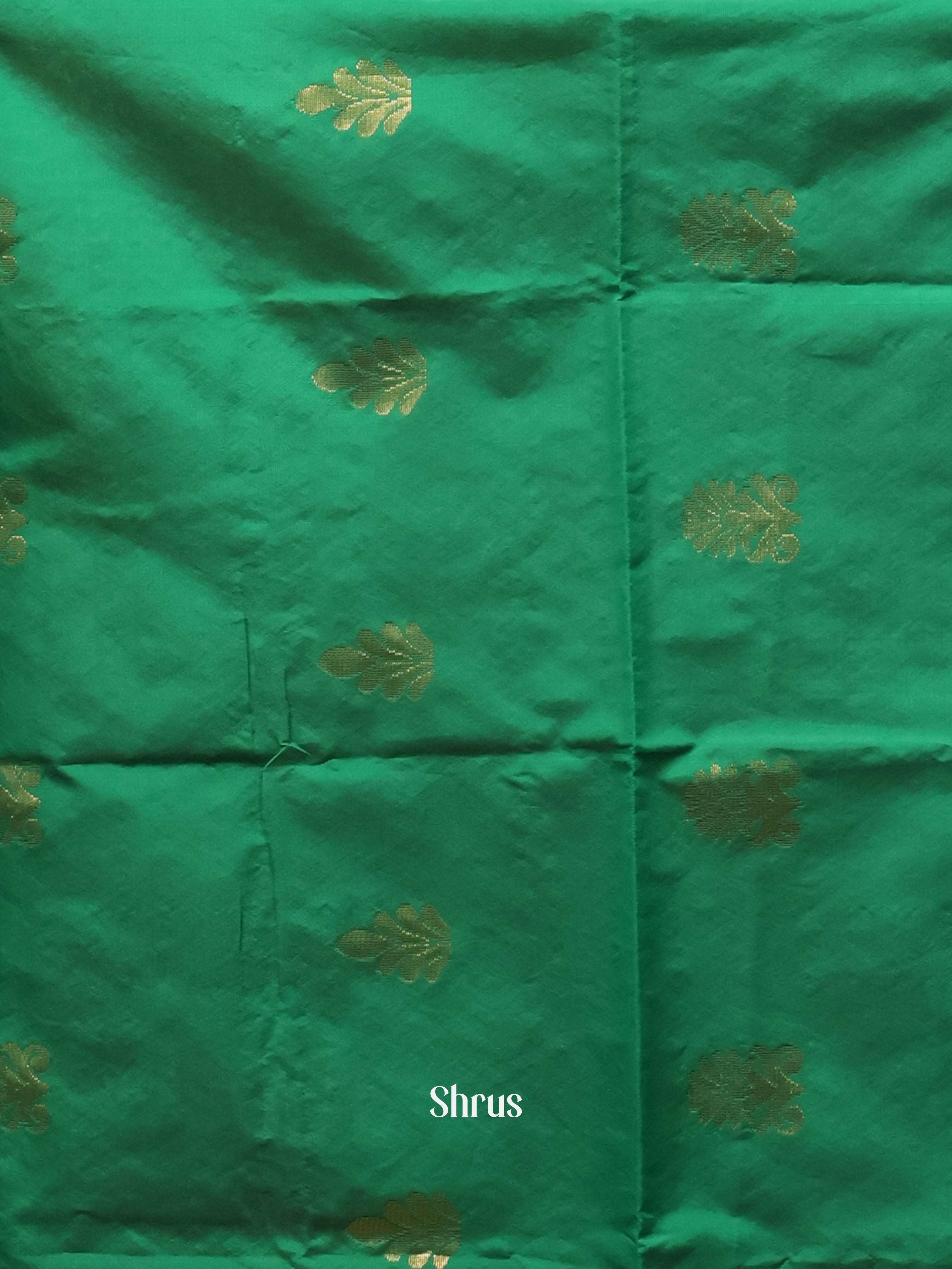 Green & Beige- semi softsilk salwar