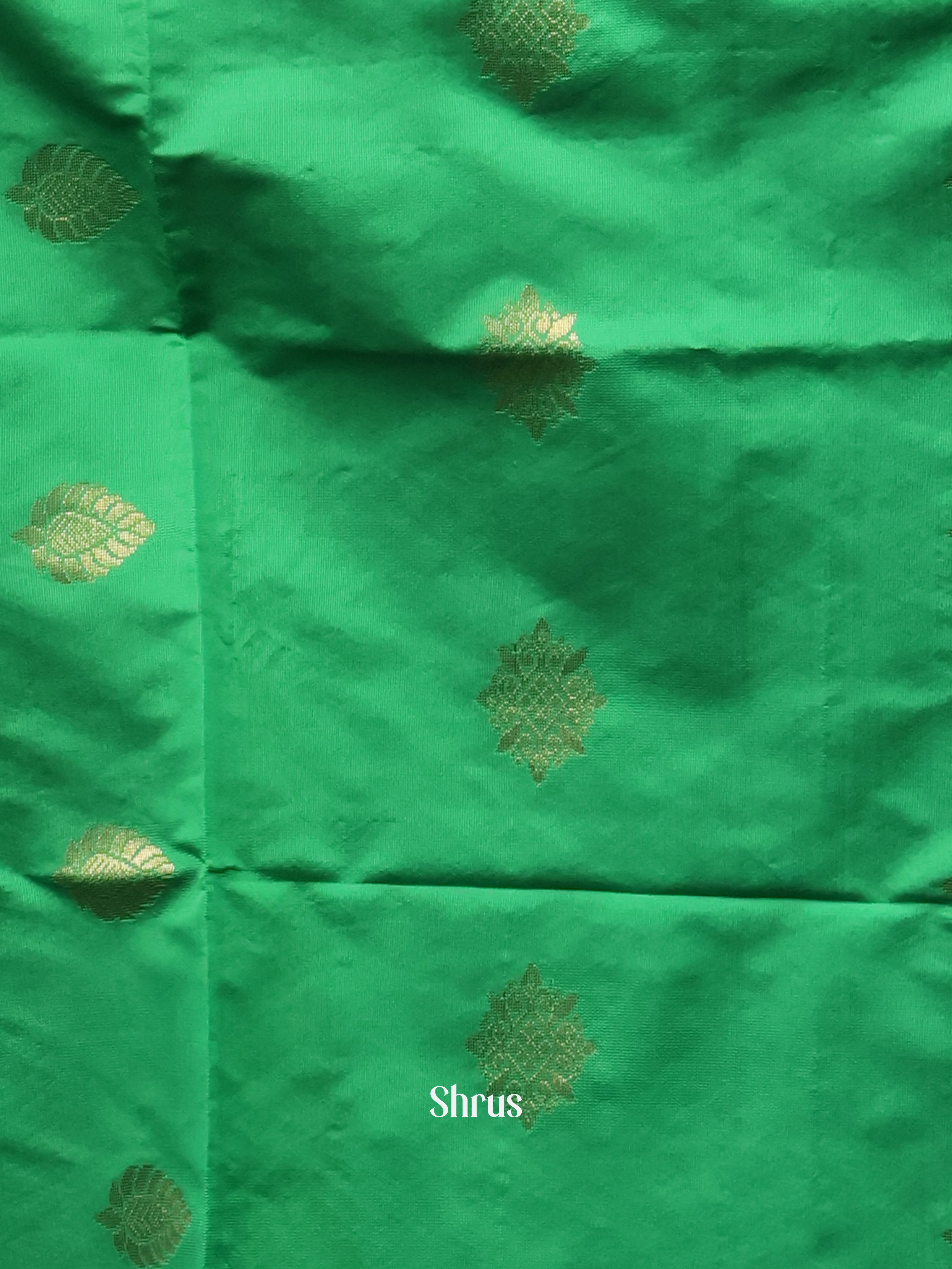 Green - semi softsilk salwar