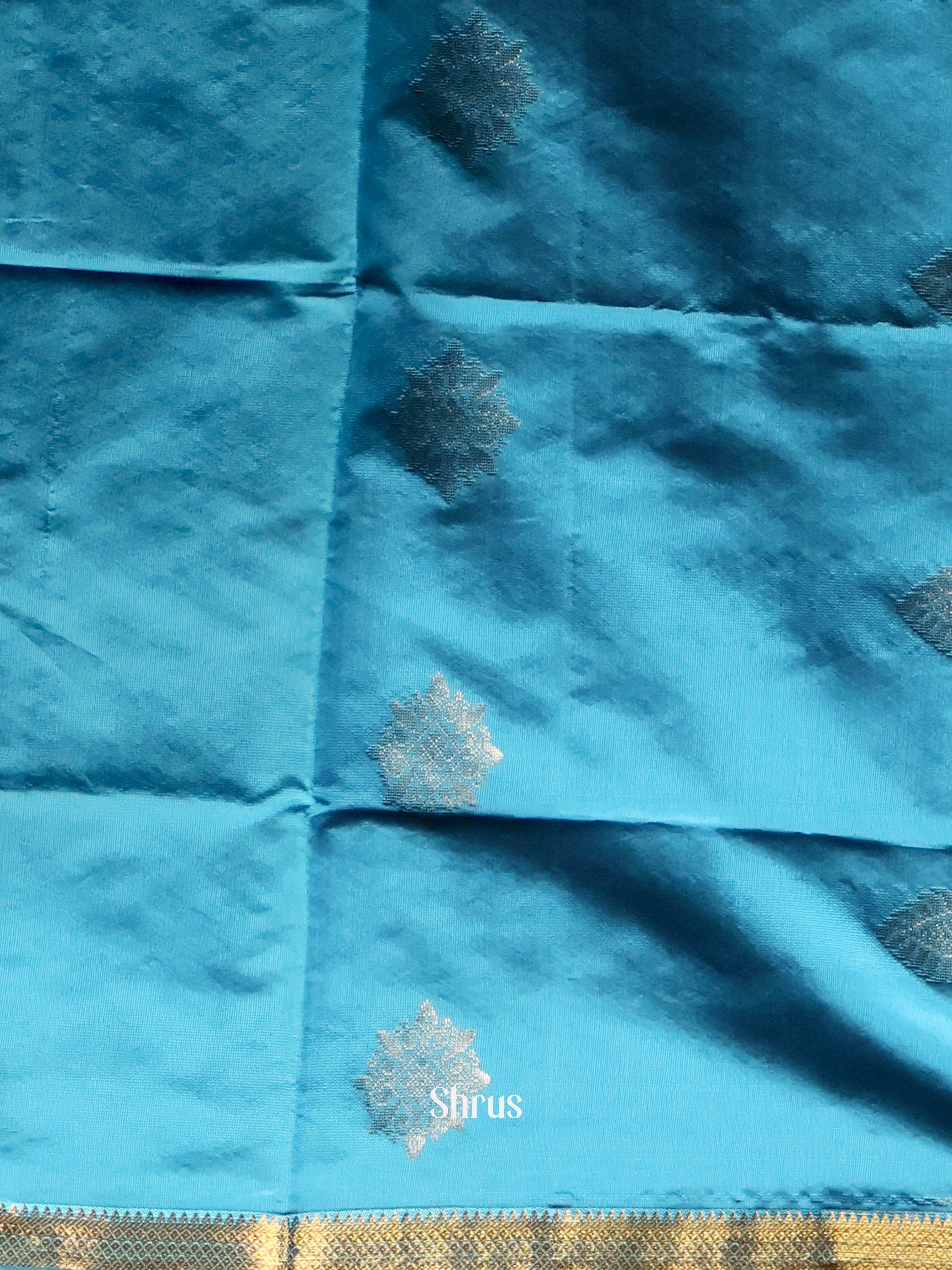 Teal  & Green - semi softsilk salwar