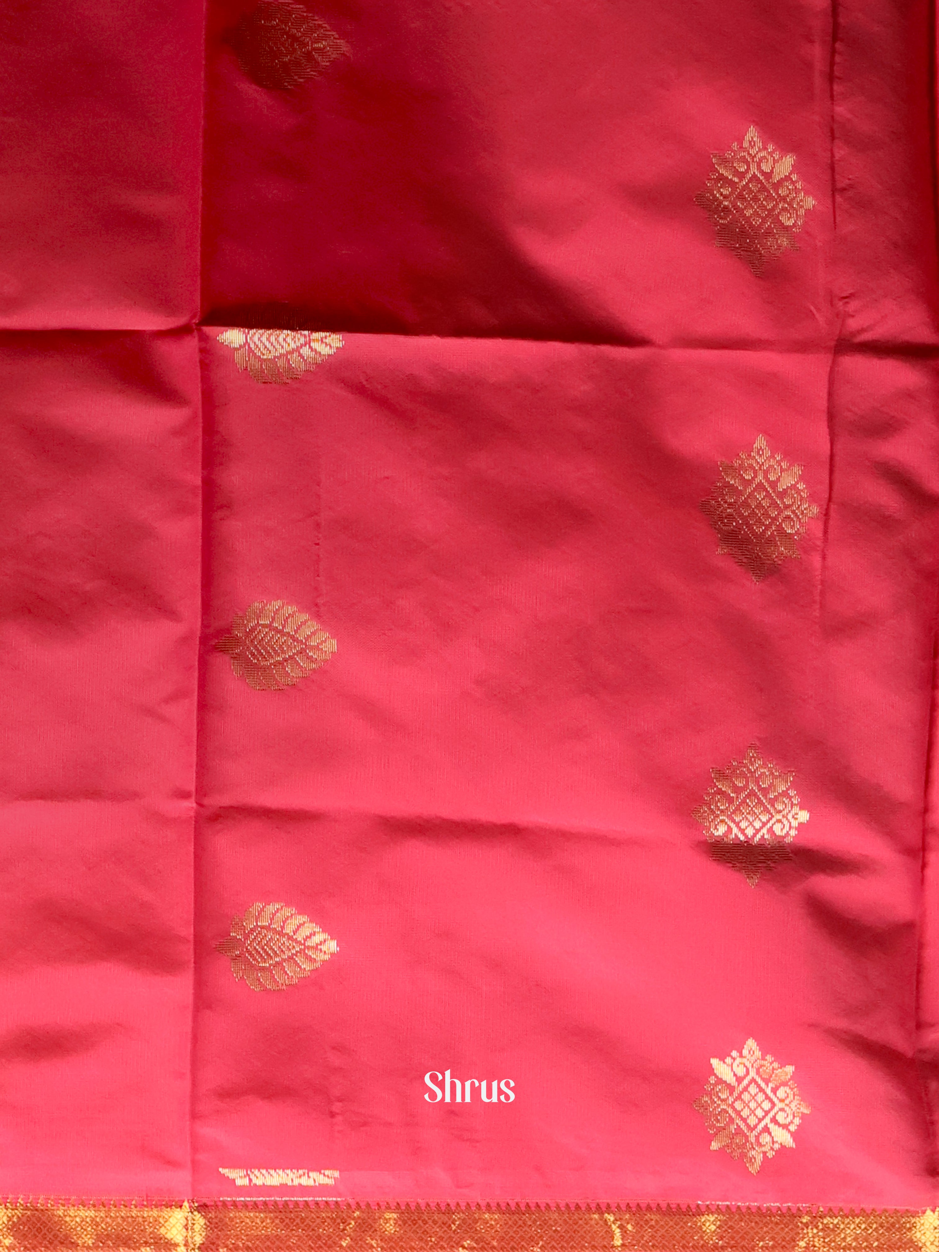 Red & Green- semi softsilk salwar