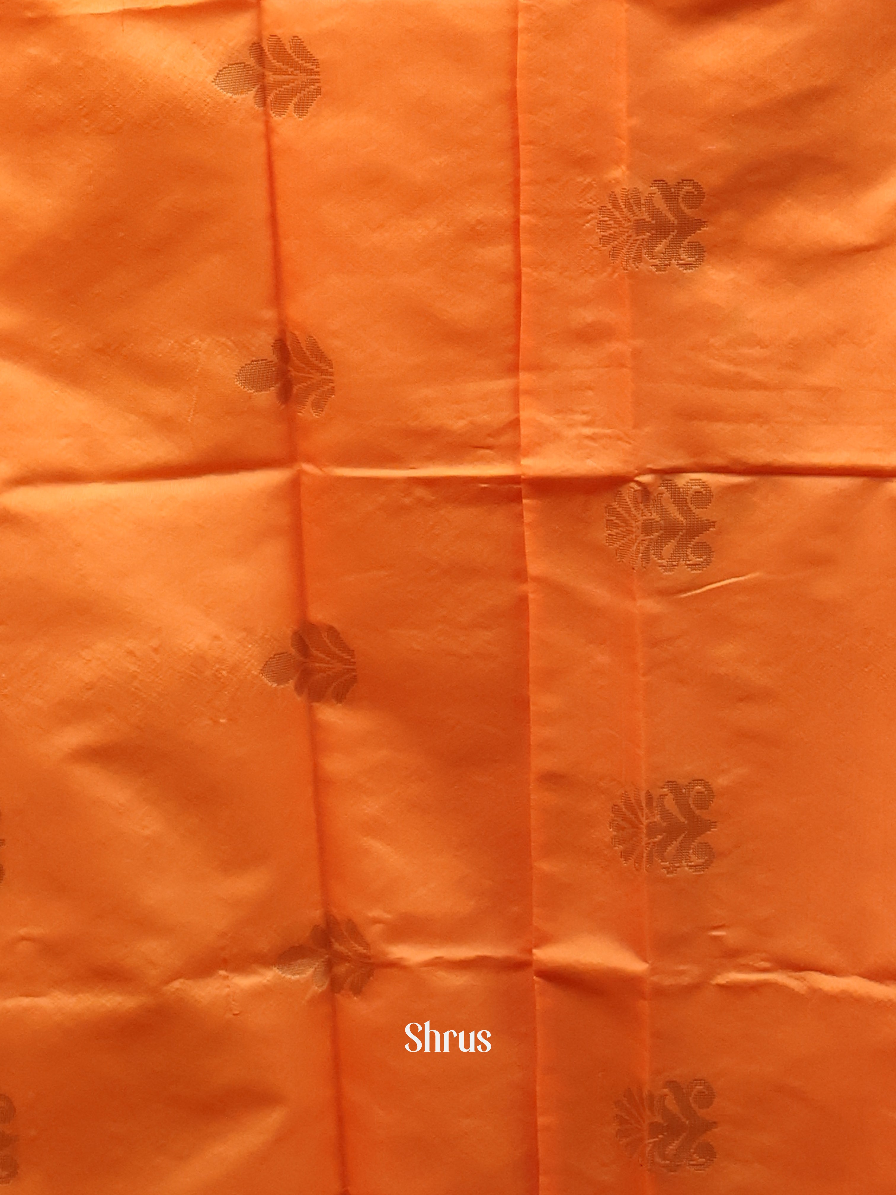 Pale Orange & Green - semi softsilk salwar - Shop on Shrus.com
