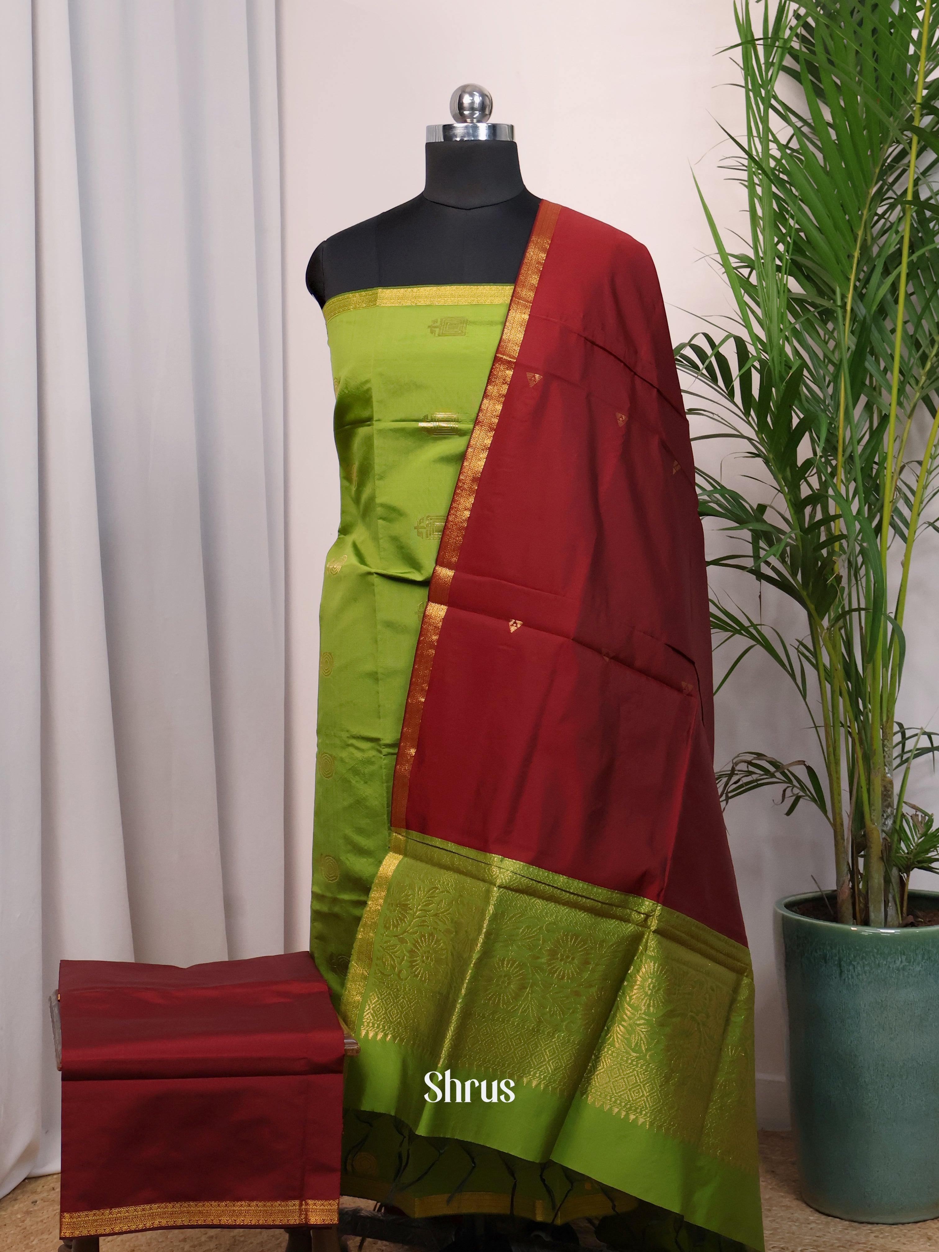 CJS21051 - semi softsilk salwar - Shop on Shrus.com