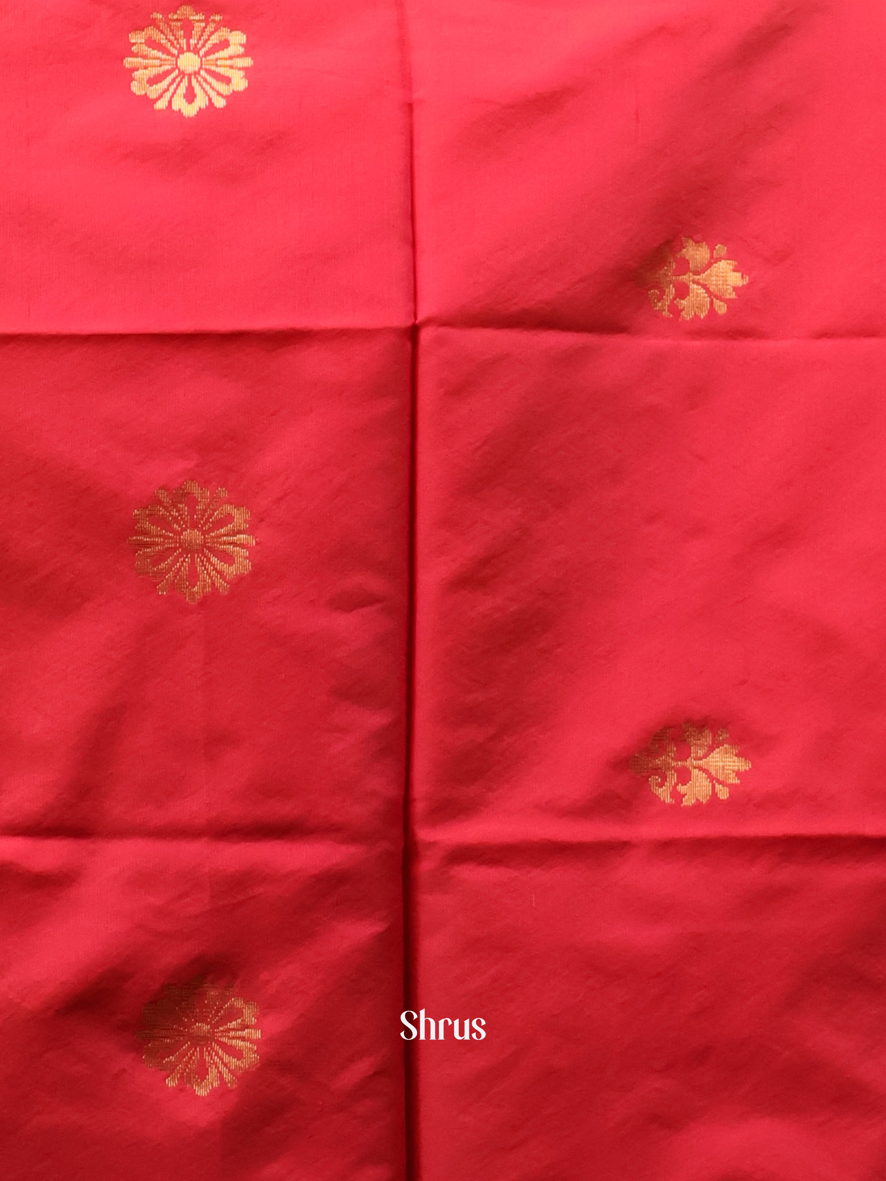 Red & Green- semi softsilk salwar