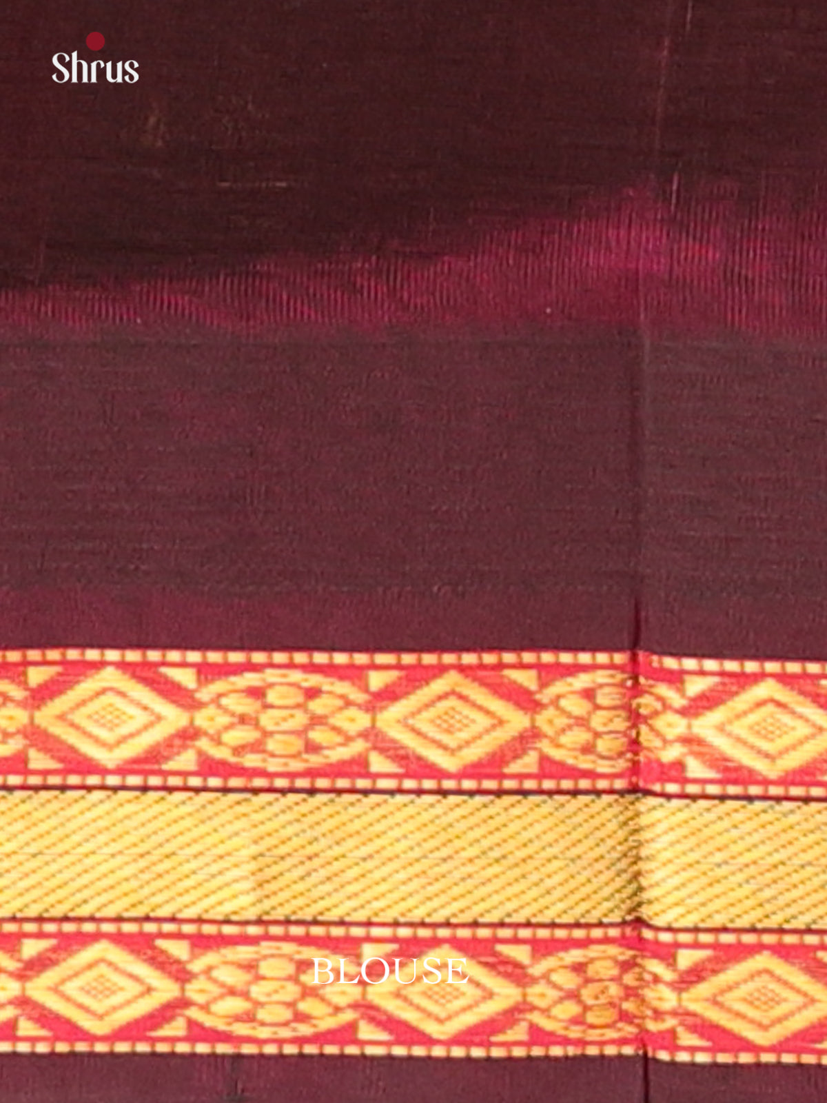 Grey & Brown - Silk Cotton Saree - Shop on Shrus.com