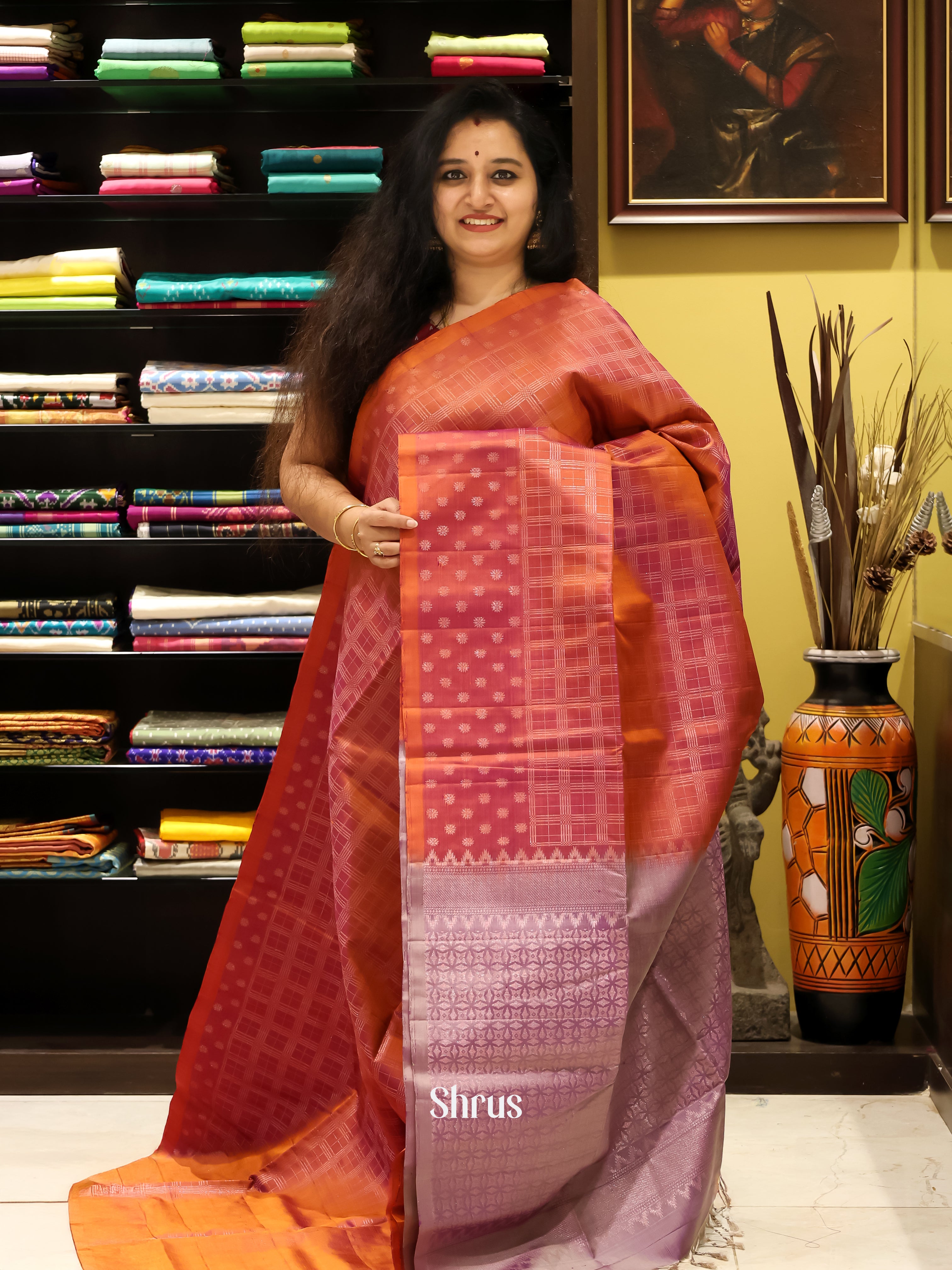 CJS21107 - Soft silk Saree - Shop on Shrus.com