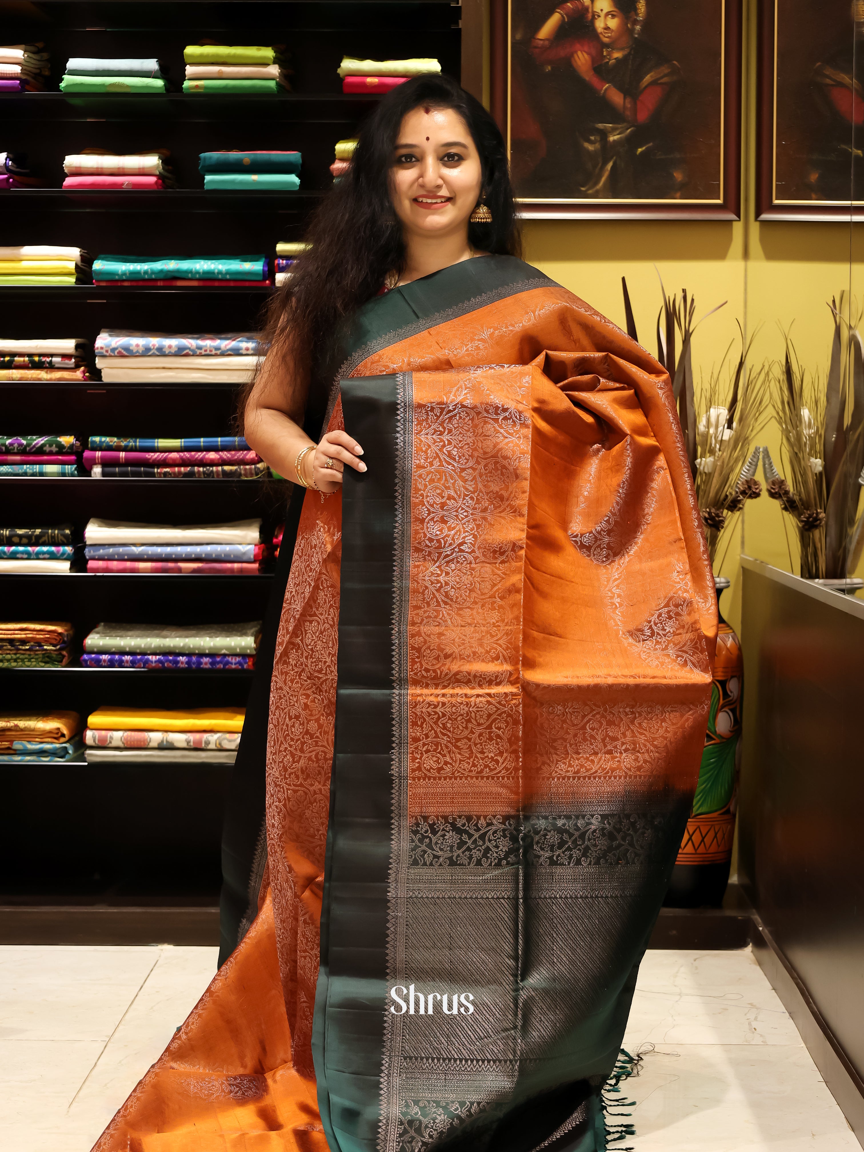 CJS21108 - Soft silk Saree - Shop on Shrus.com