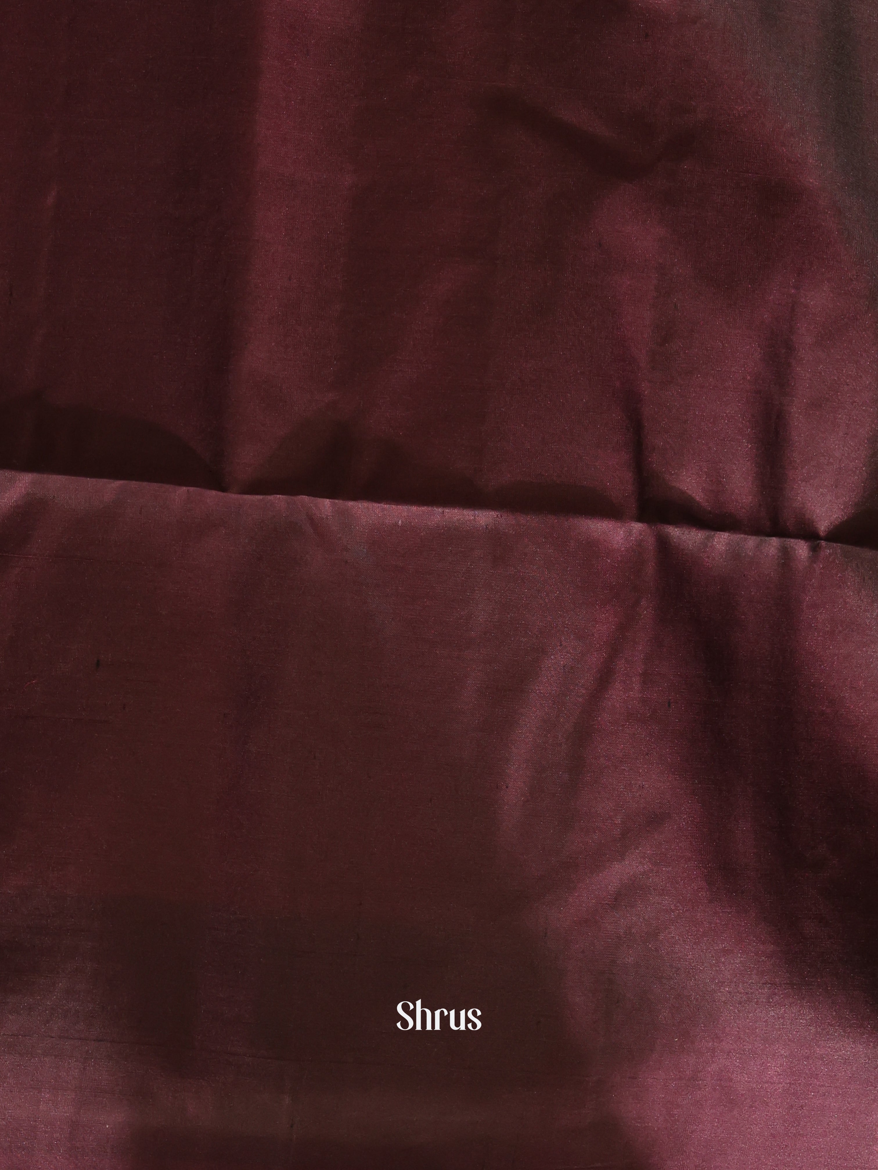 Dark Purple & Brown- Soft silk Saree