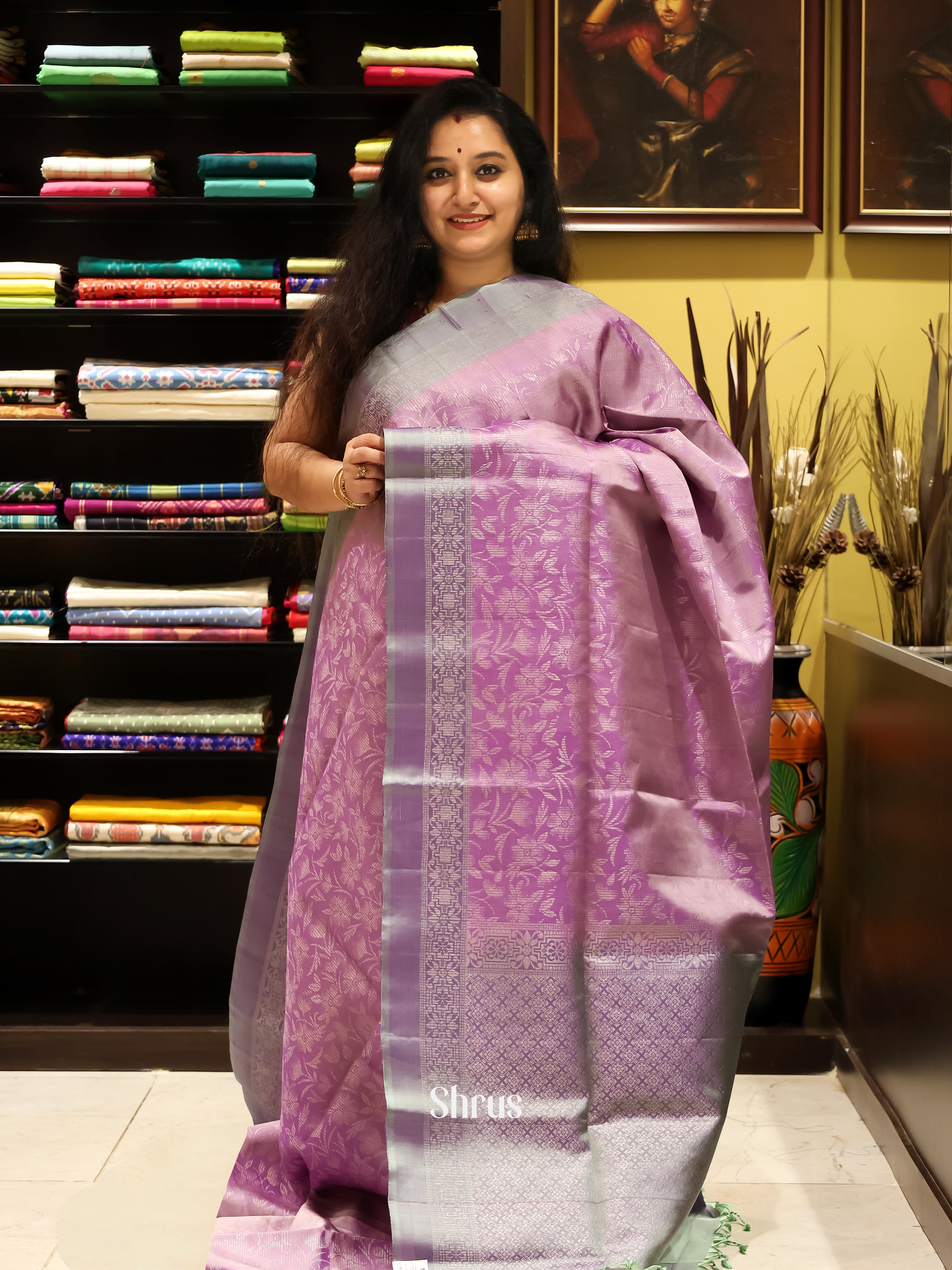 CJS21117 - Soft silk Saree - Shop on Shrus.com