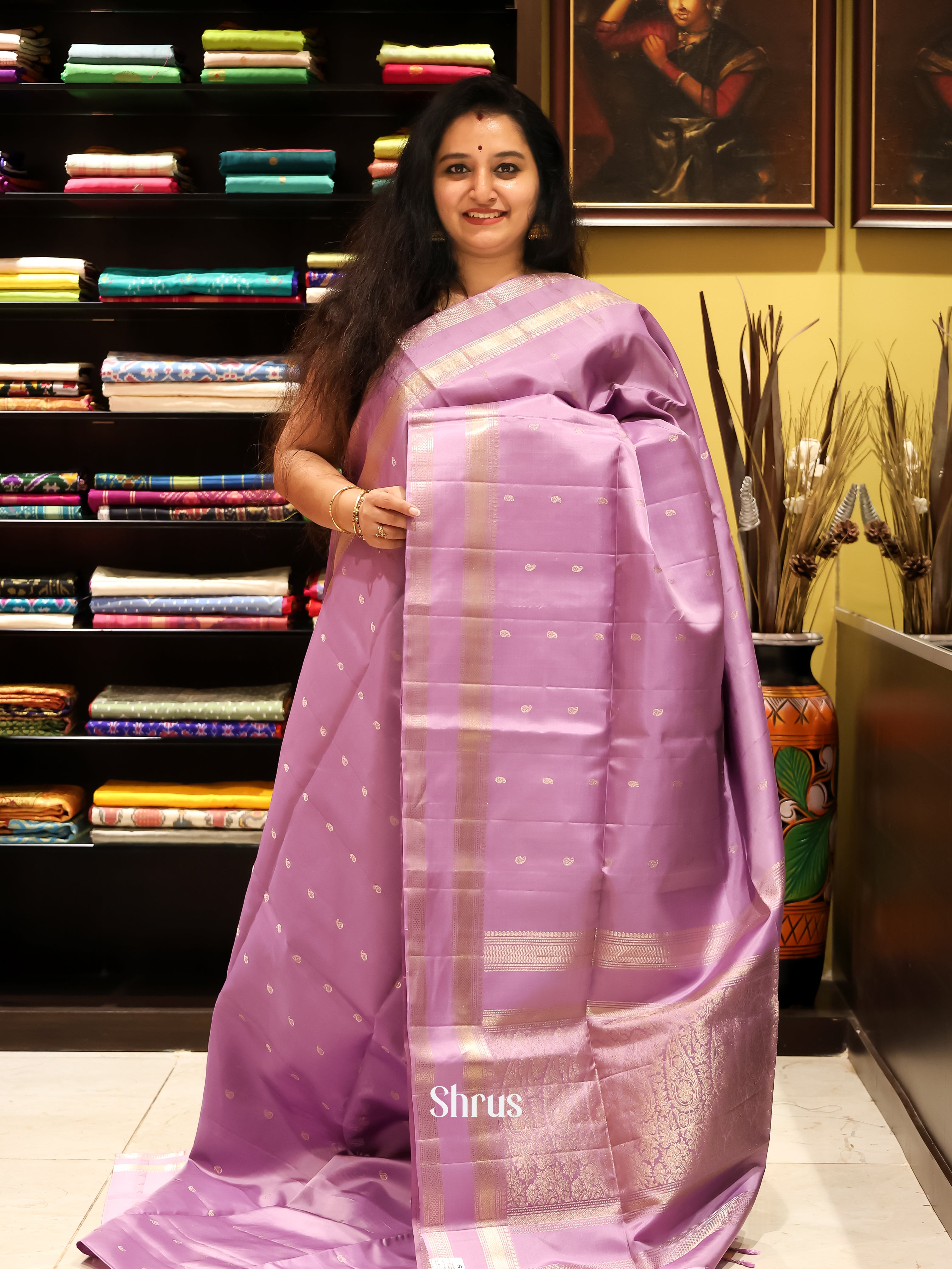 CJS21134 - Soft silk Saree - Shop on Shrus.com