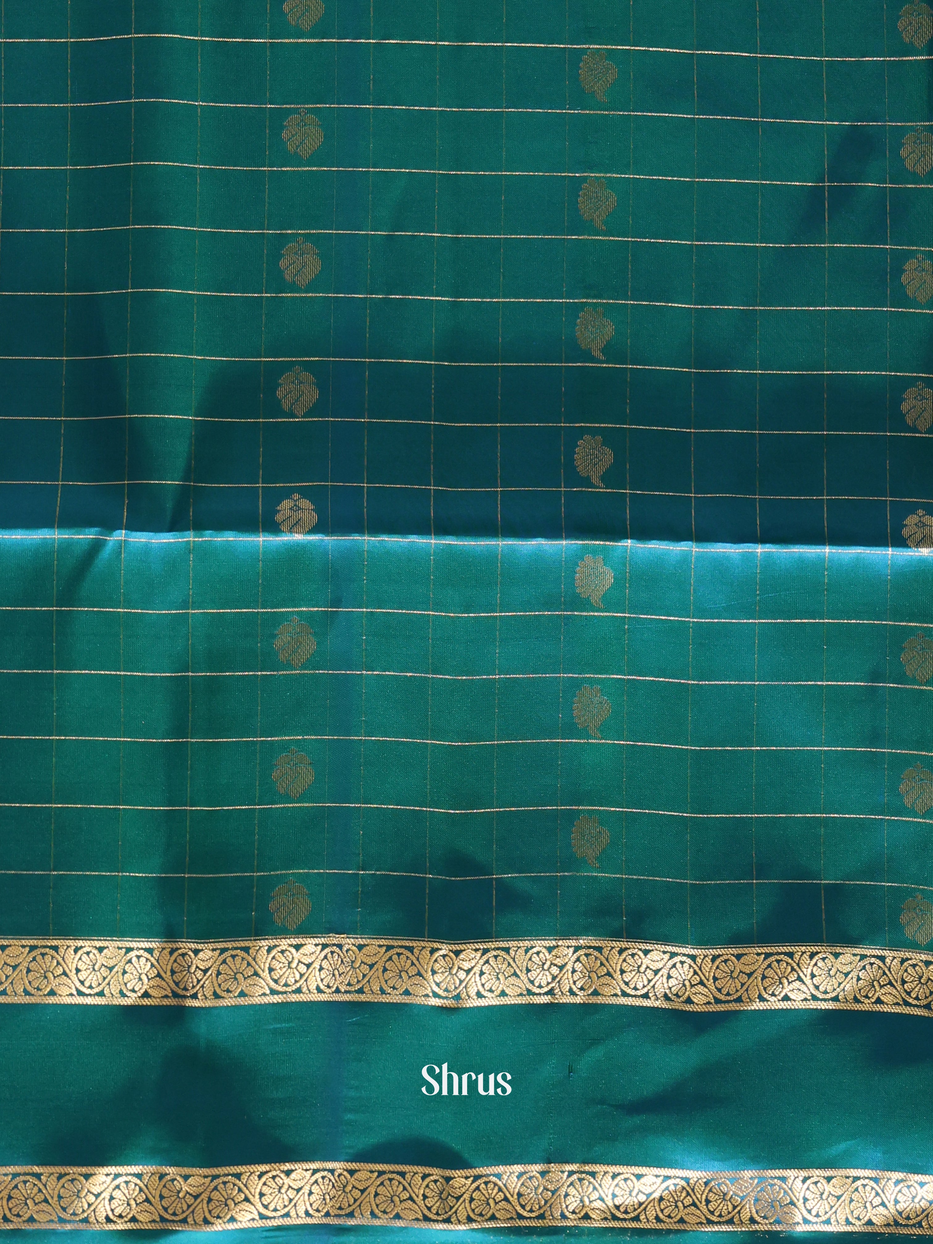 Violet & Blue - Soft silk Saree