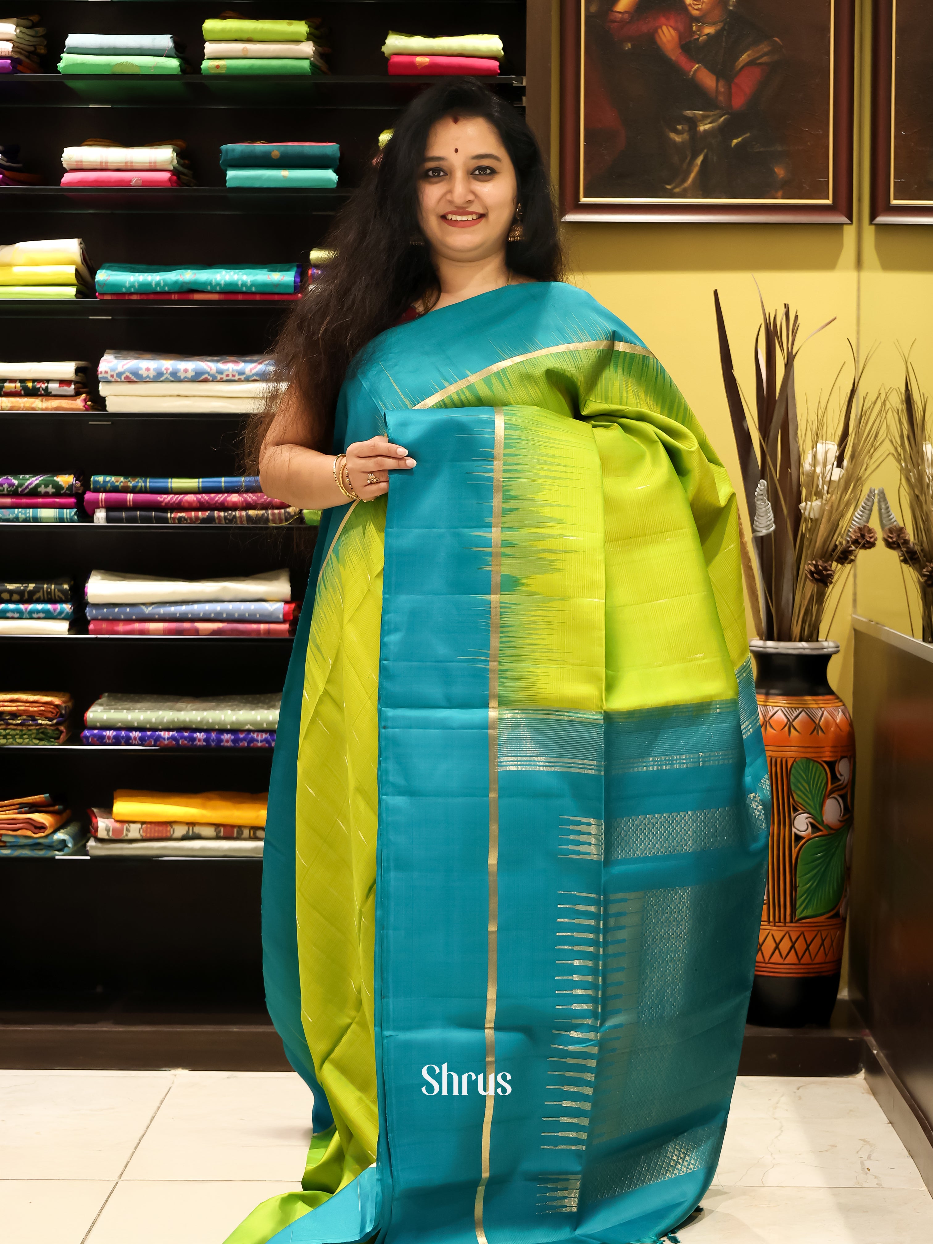CJS21165 - Soft silk Saree - Shop on Shrus.com