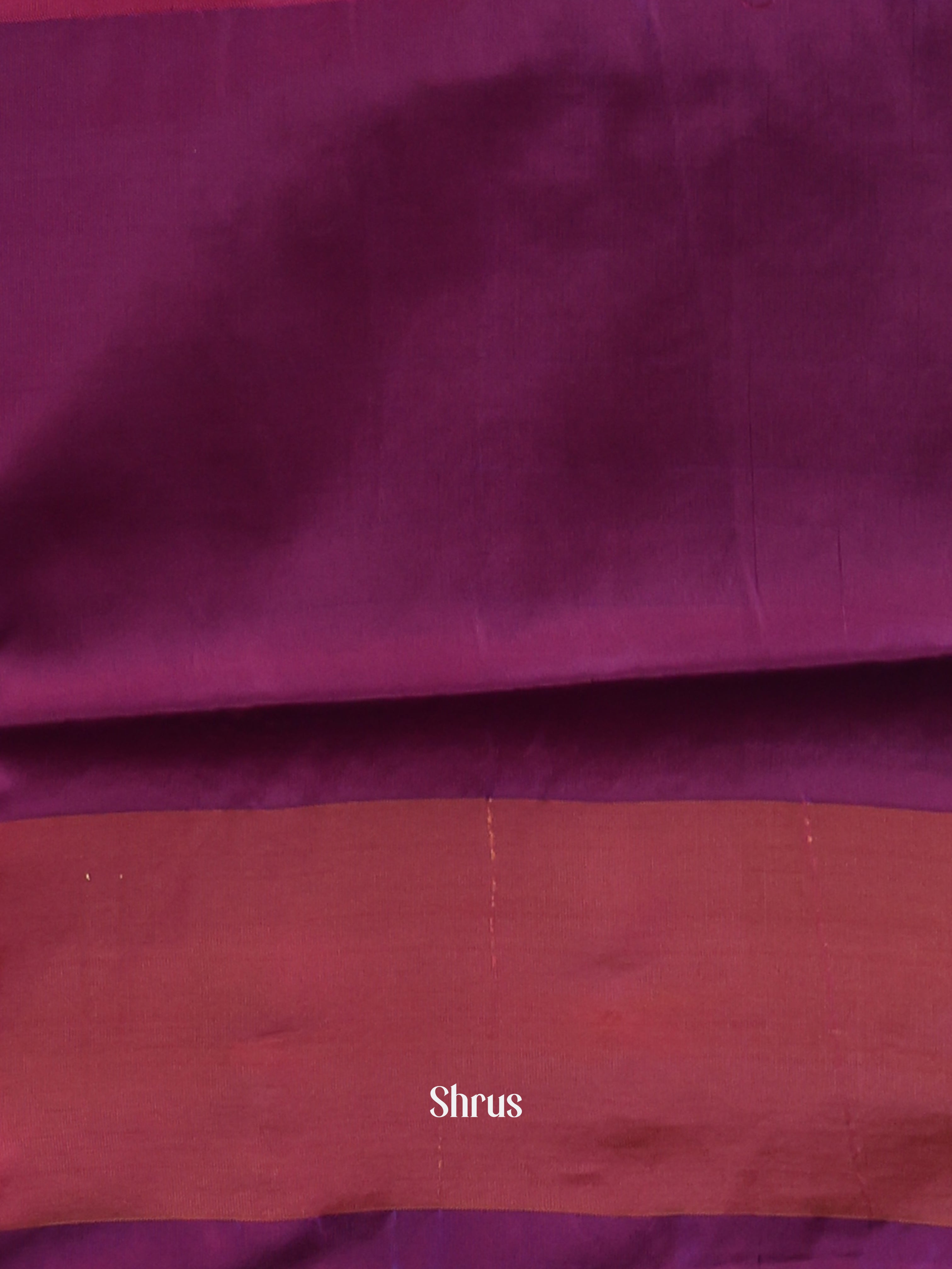 Brown & Purple - Semi uppada Saree