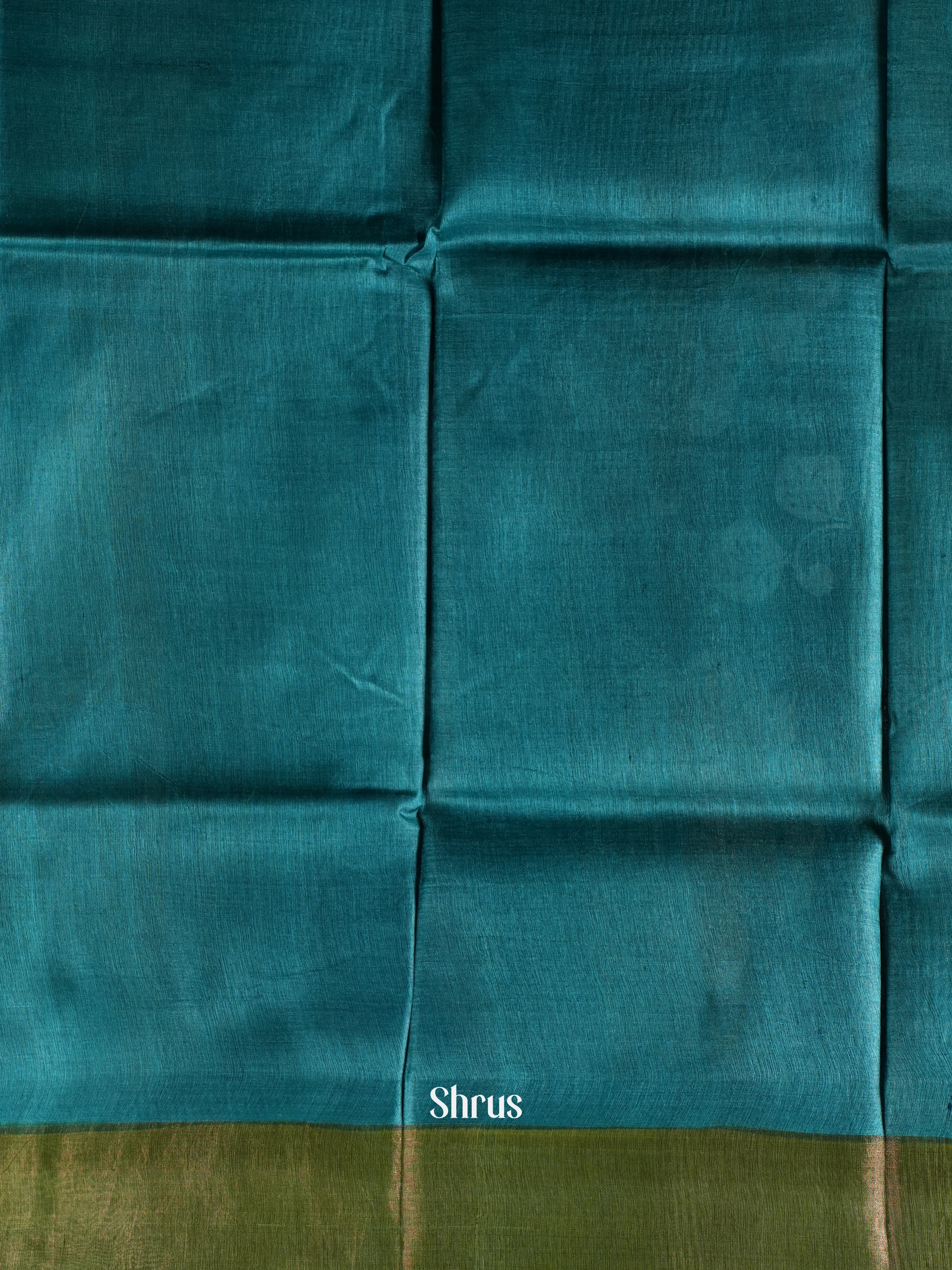 Blue & Green - Tussar Saree