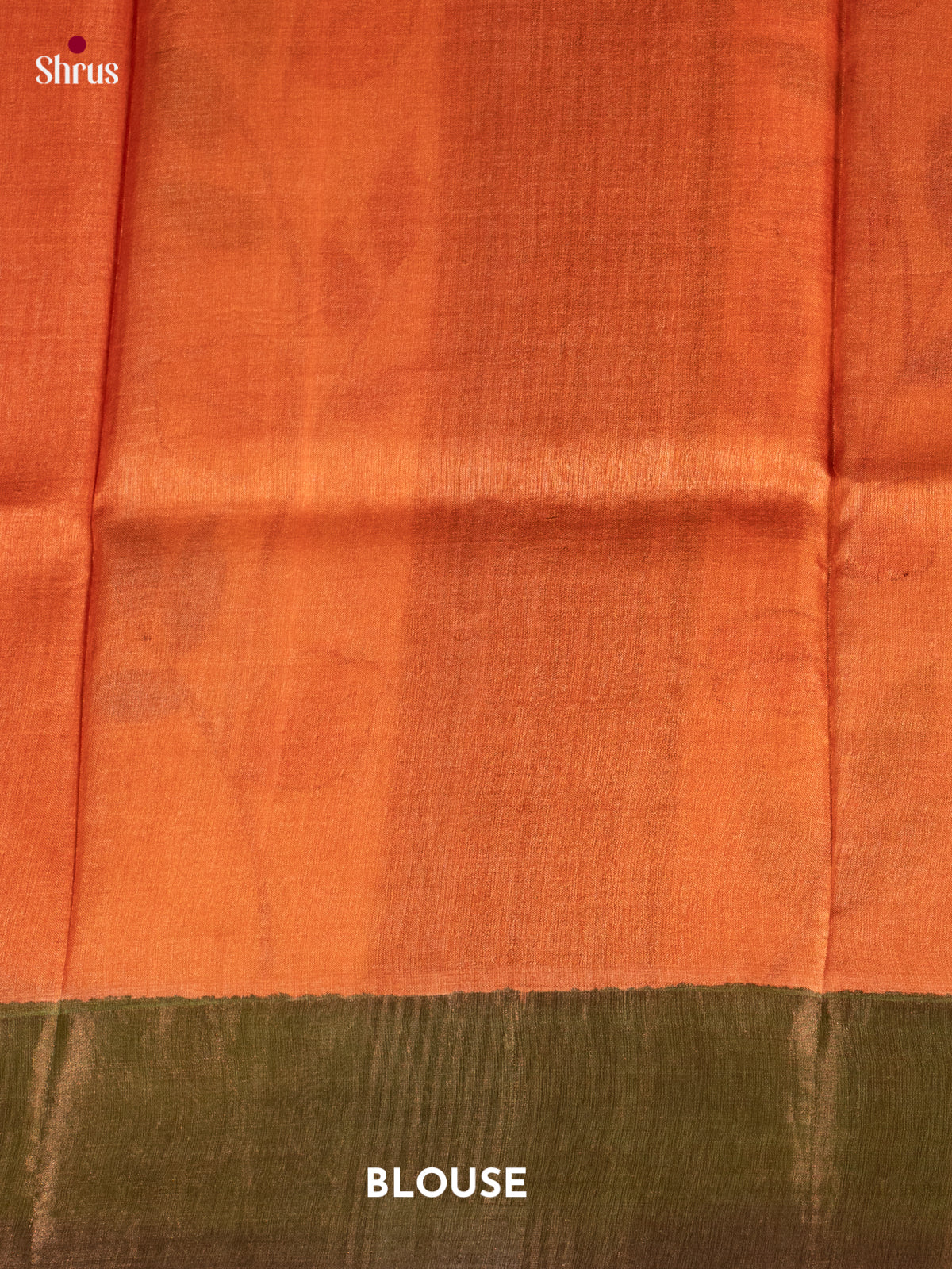 Brick & Cream - Tussar Saree