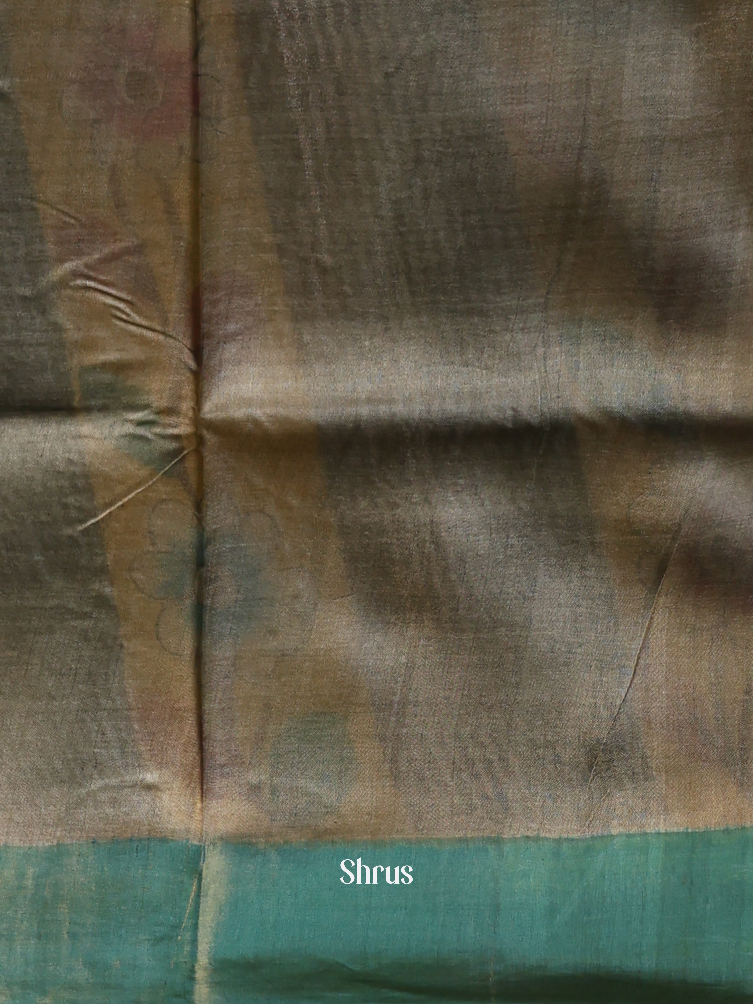 Grey & Blue - Tussar Saree