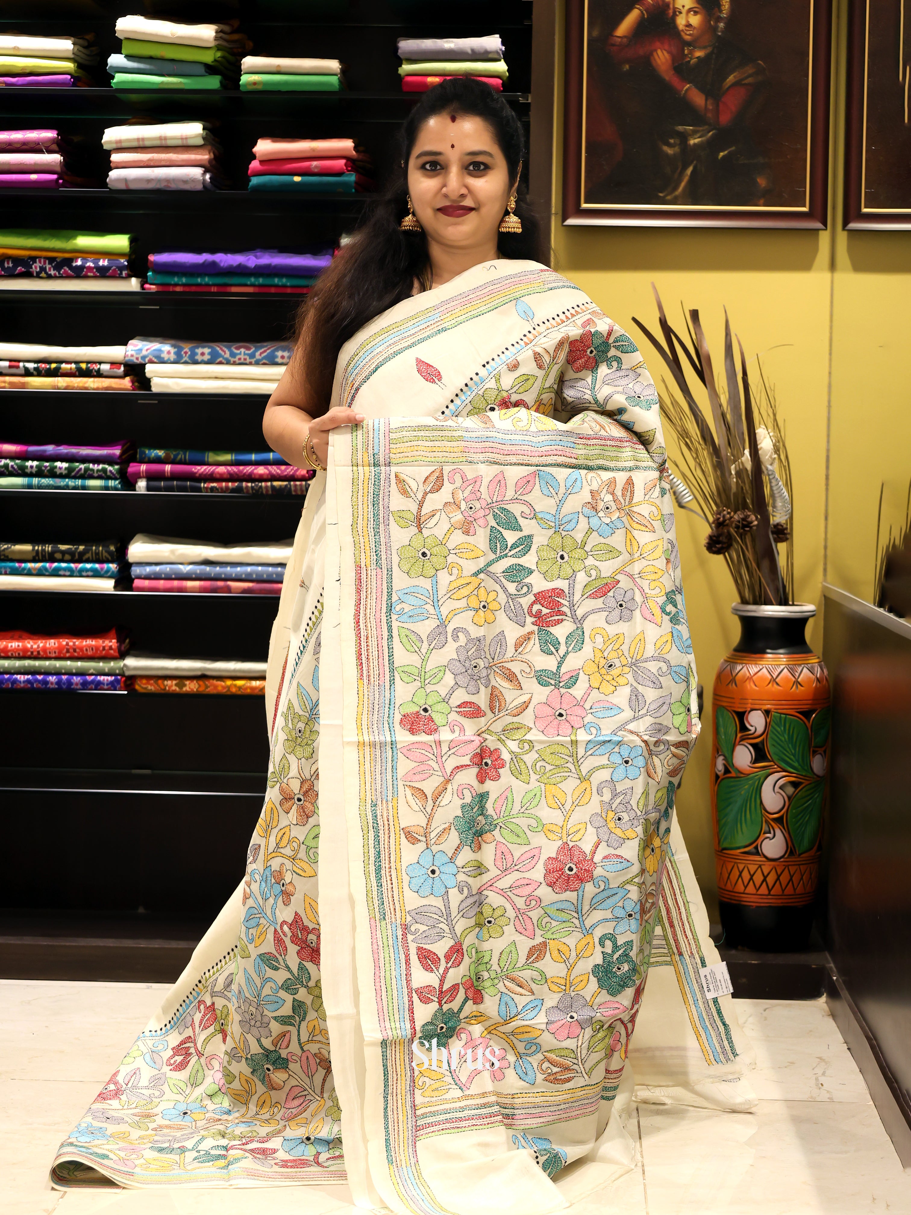 CJS22067 - Tussar Saree