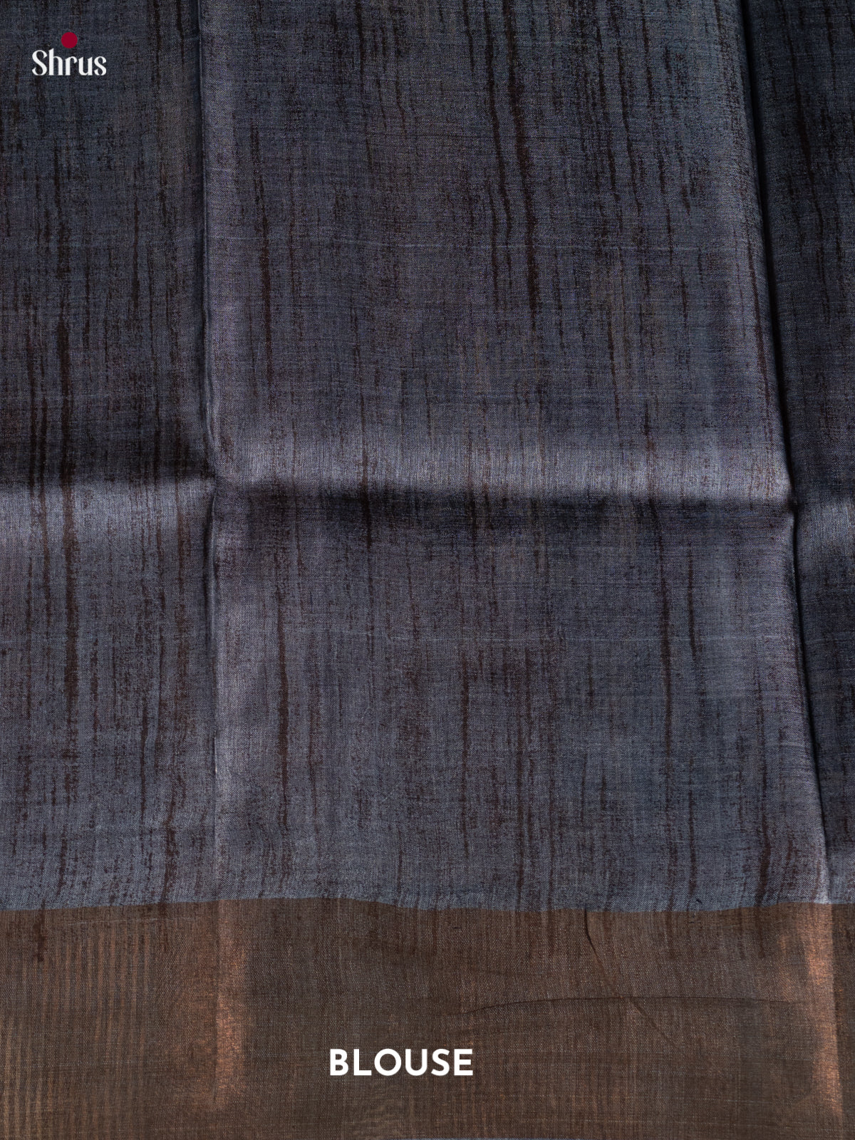 maroon & Grey - Tussar Saree