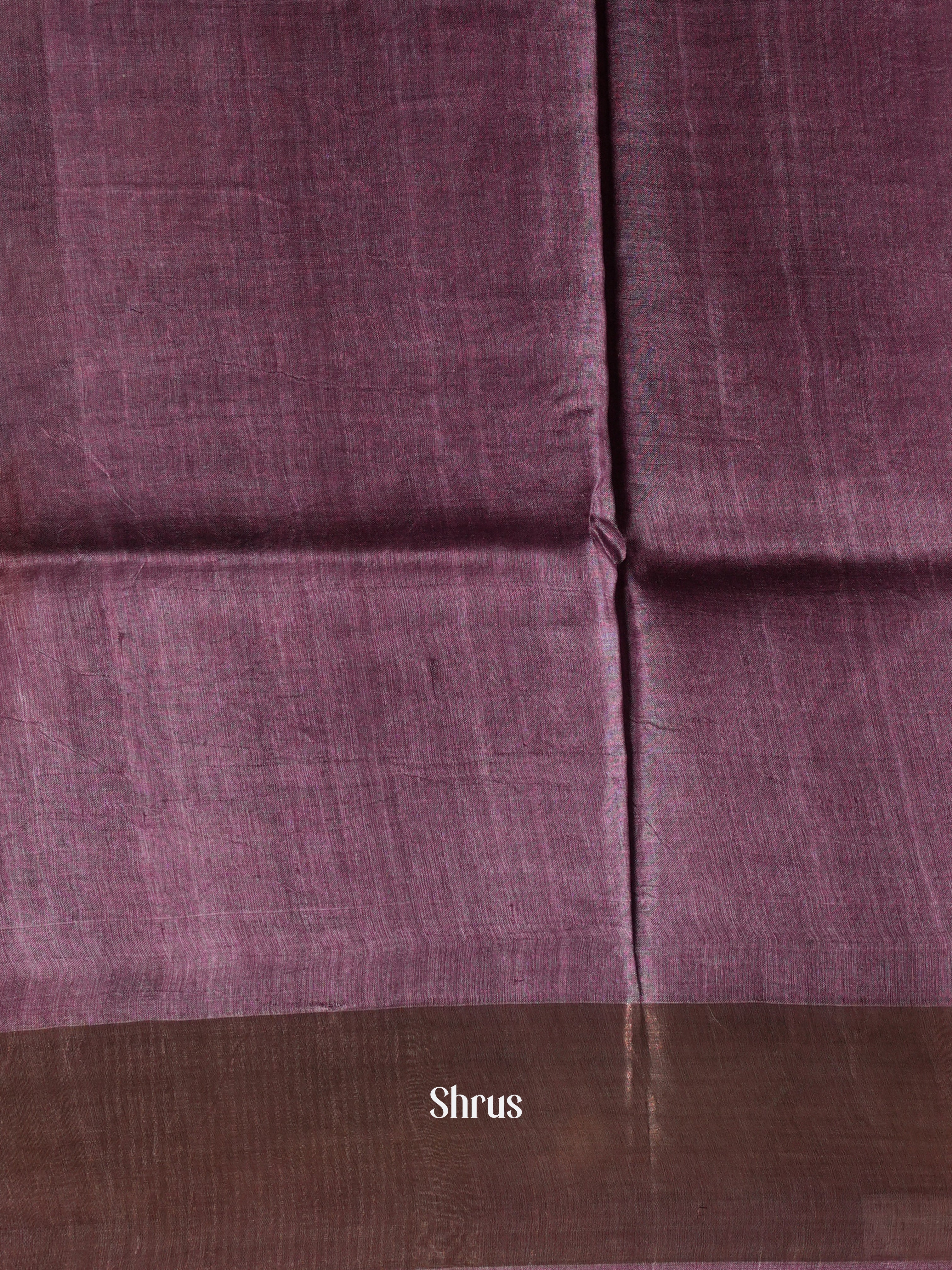 Green & Purple - Tussar Saree