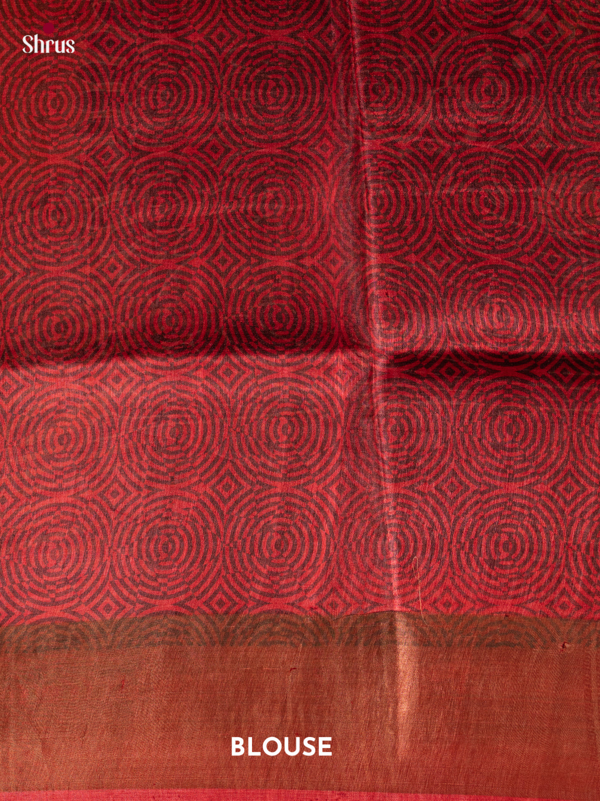 Black & Maroon - Tussar Saree