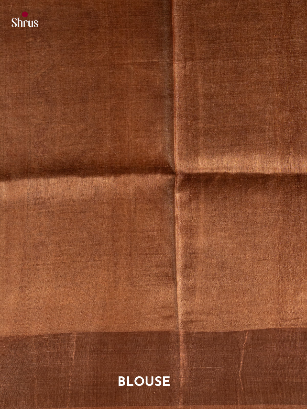 Brown & Maroon - Tussar Saree