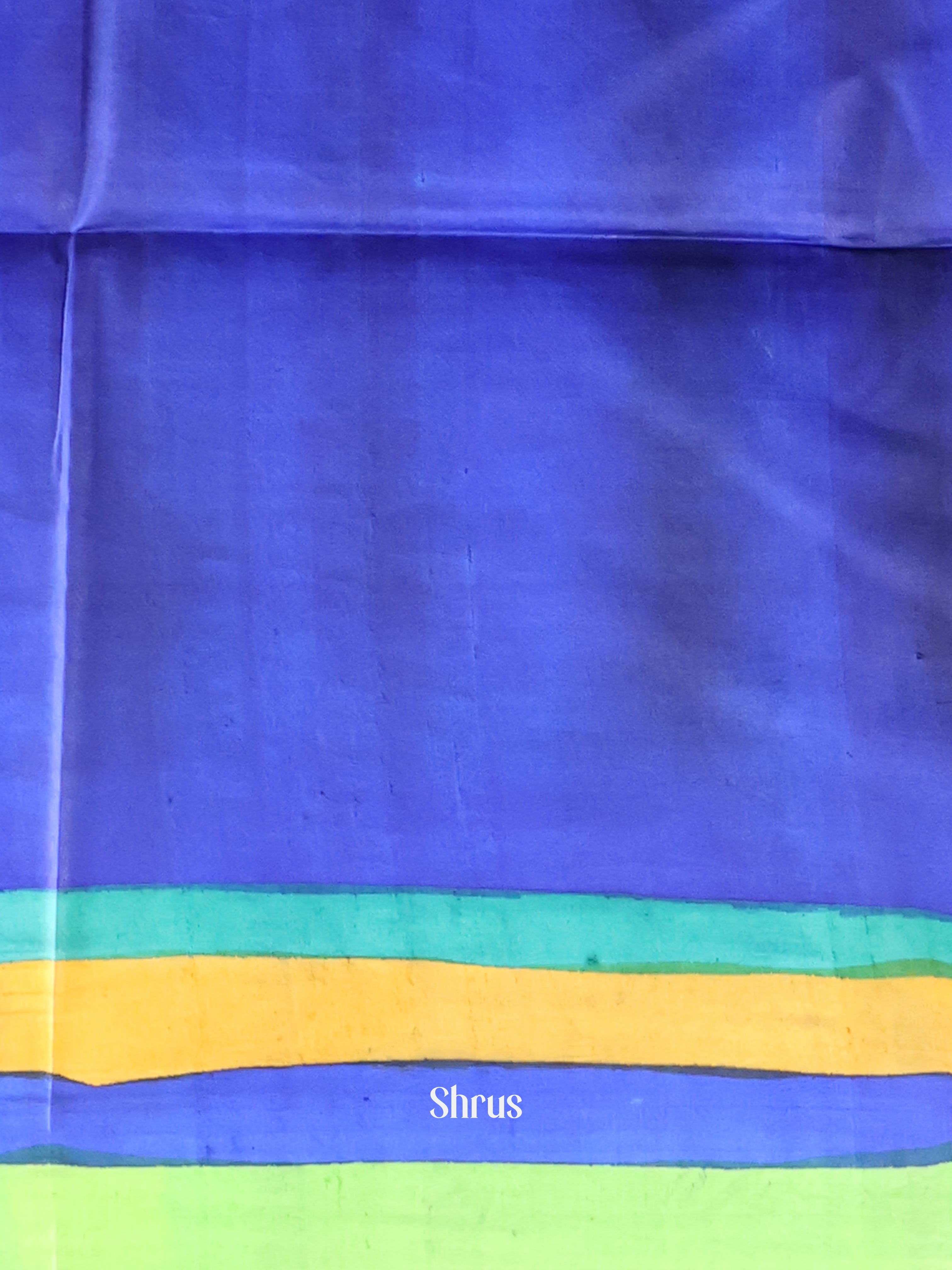 Blue & Green - Murshidabad Silk Saree