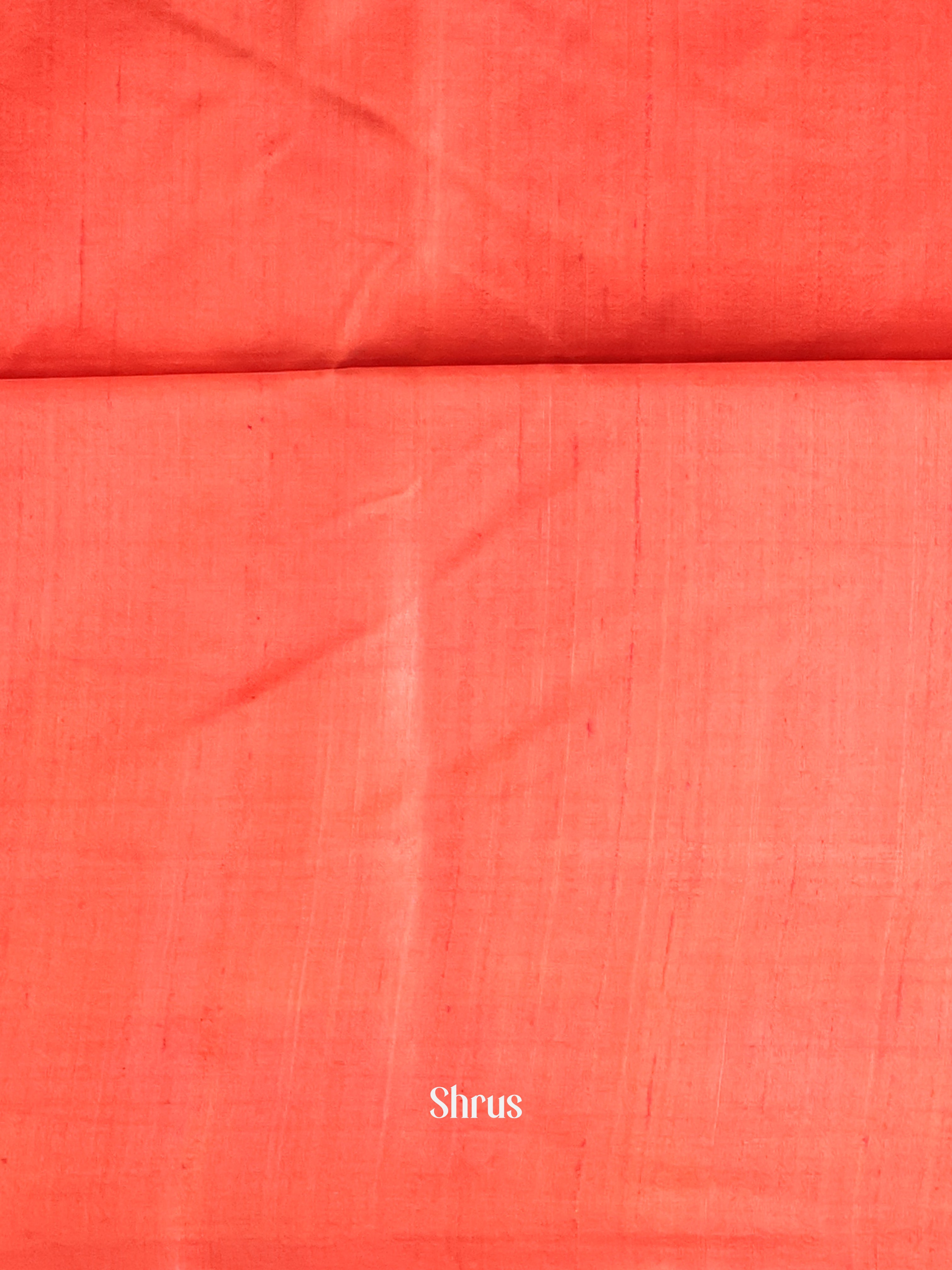 Brown & Red - Murshidabad Silk Saree