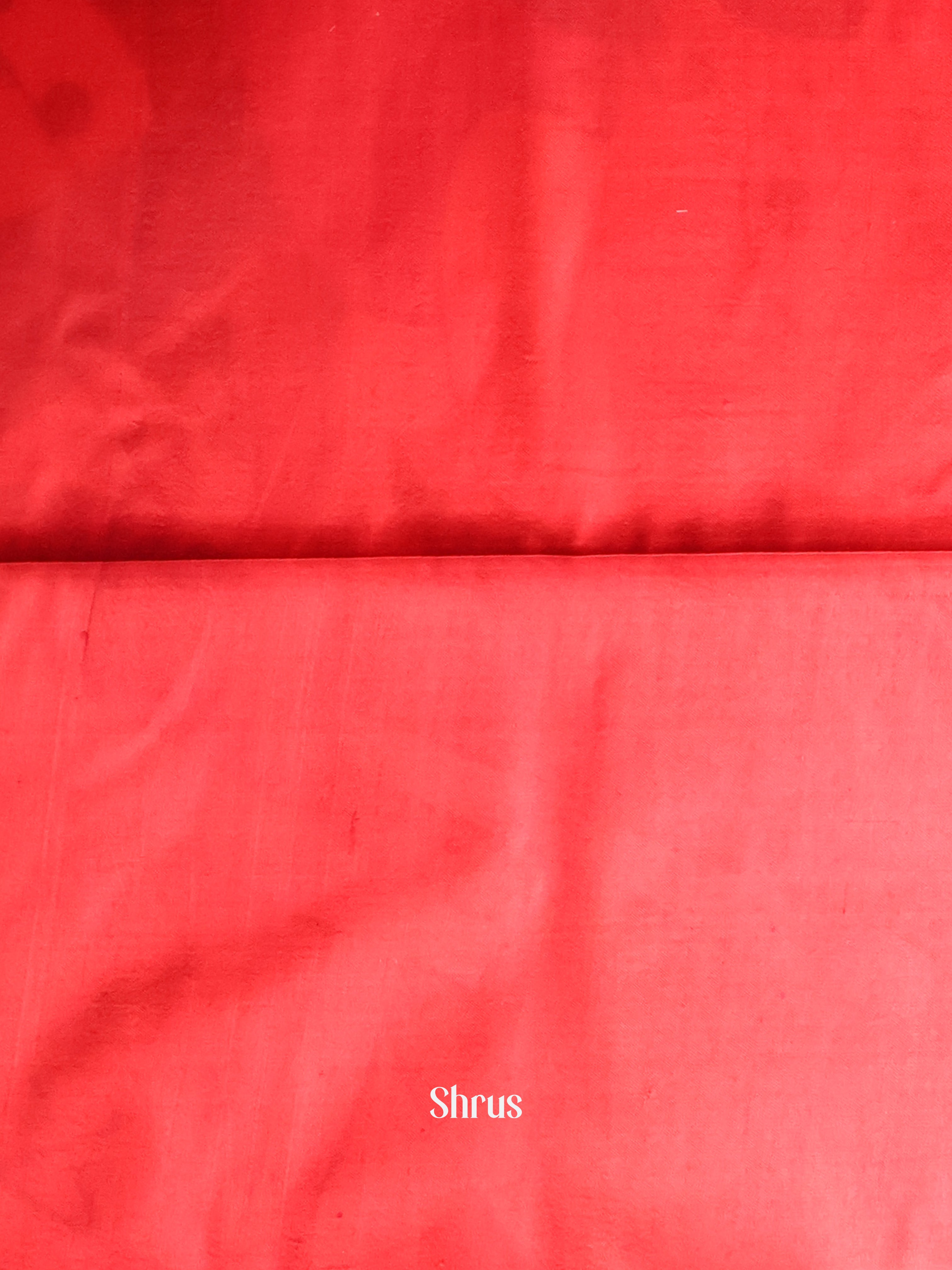 mustard & Red - Murshidabad Silk Saree