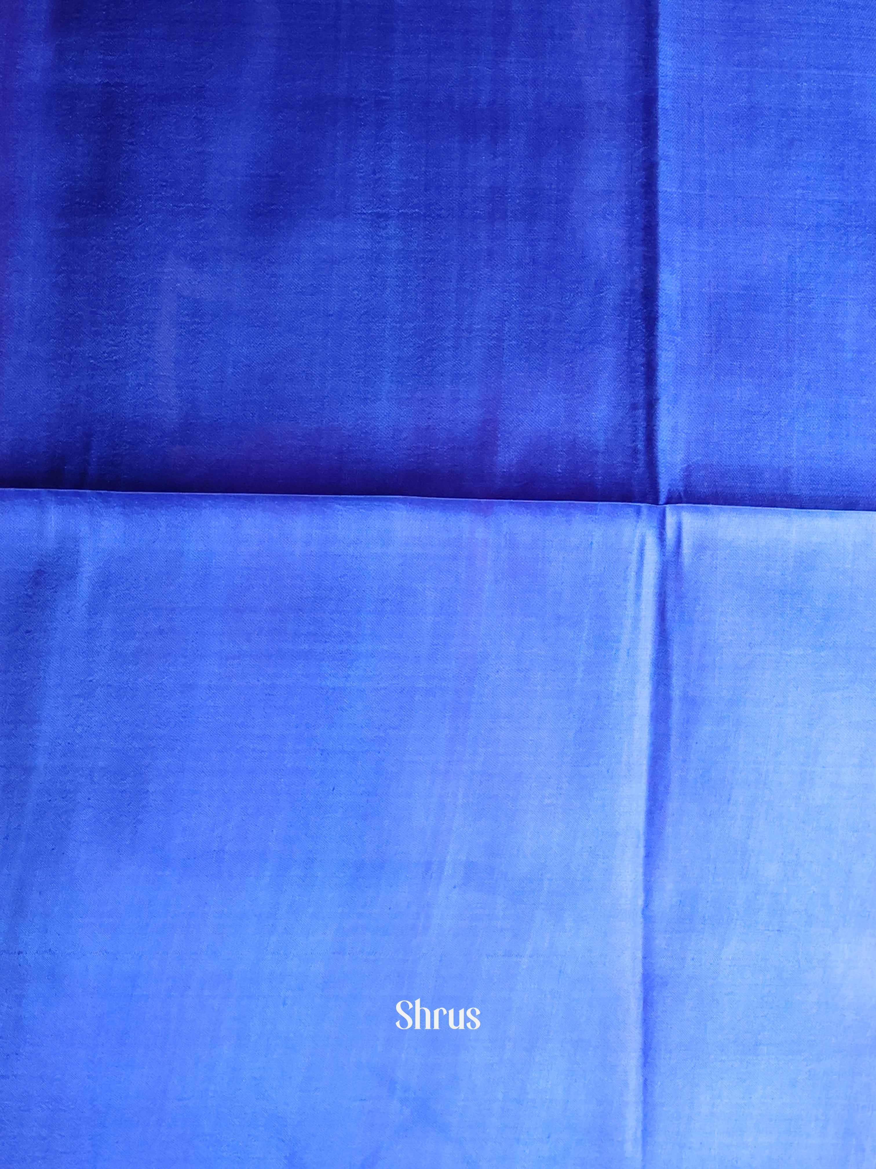 Pink & Blue - Murshidabad Silk Saree