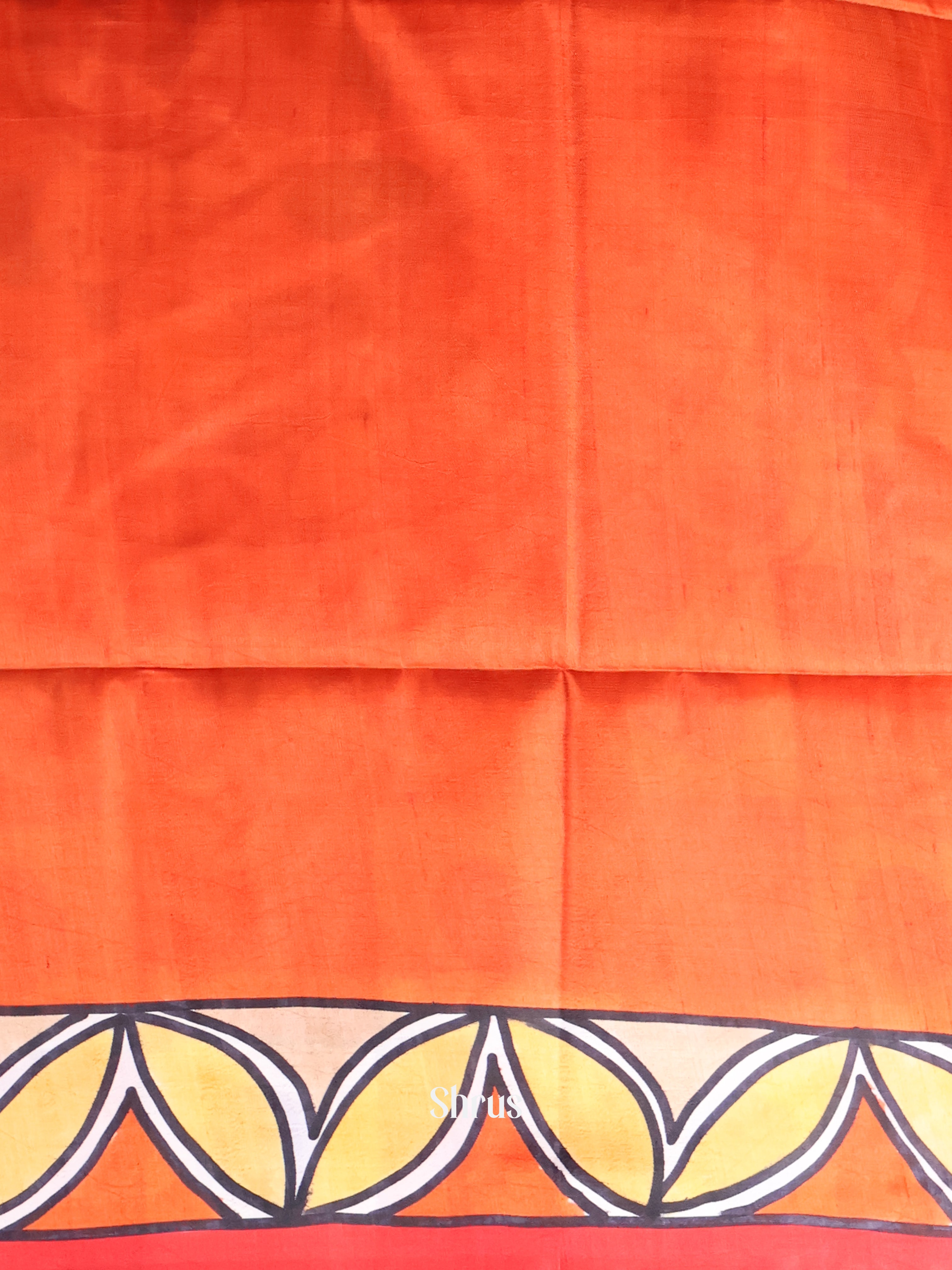 Blue & Red - Murshidabad Silk Saree