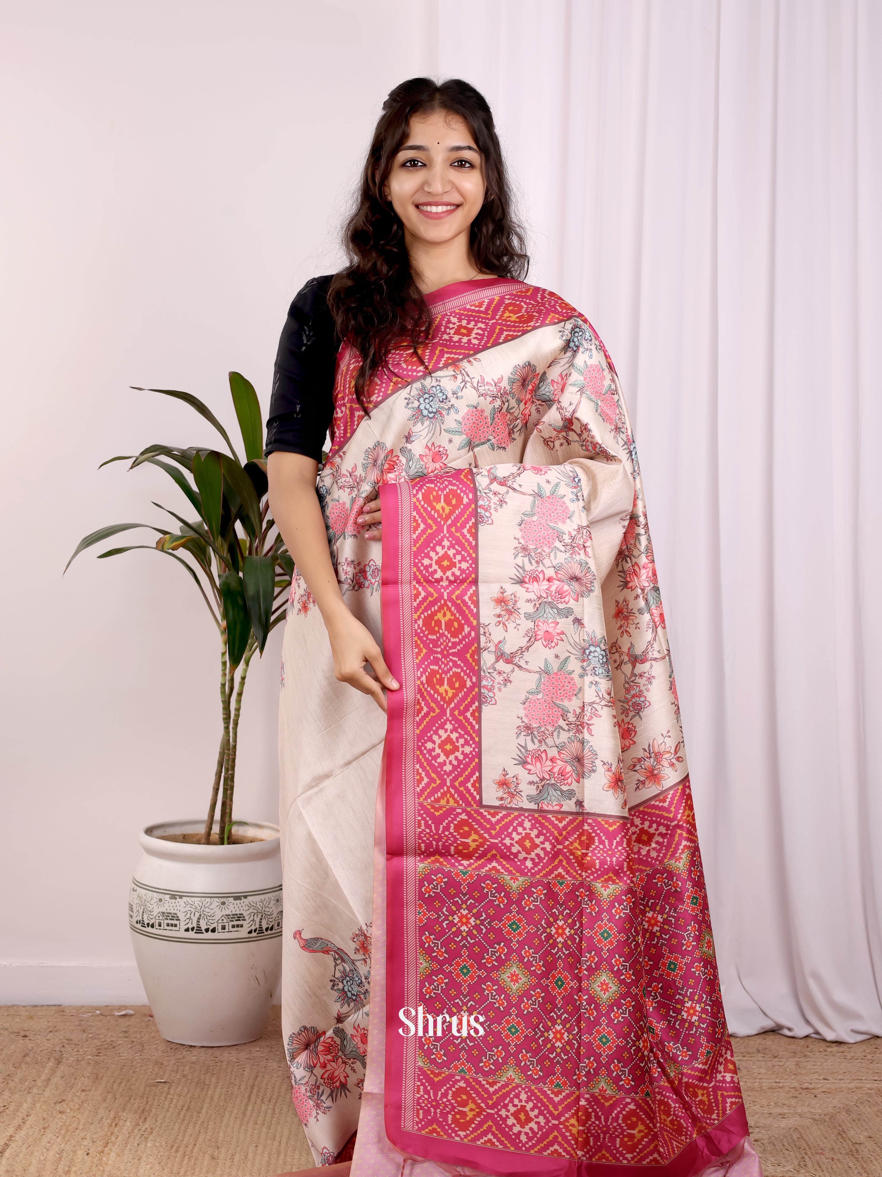 CJS22218- Champa semitussar Saree - Shop on Shrus.com