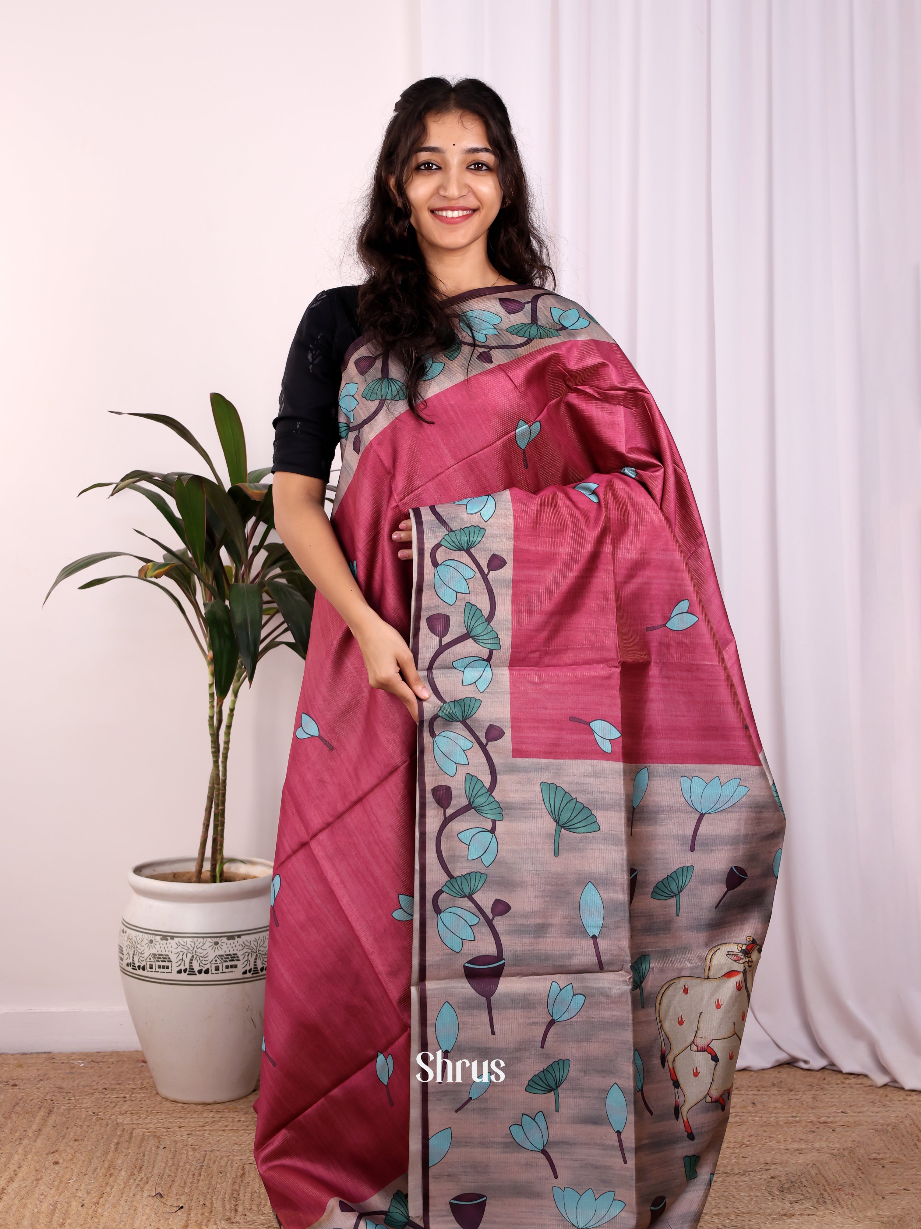 CJS22224- Champa semitussar Saree - Shop on Shrus.com