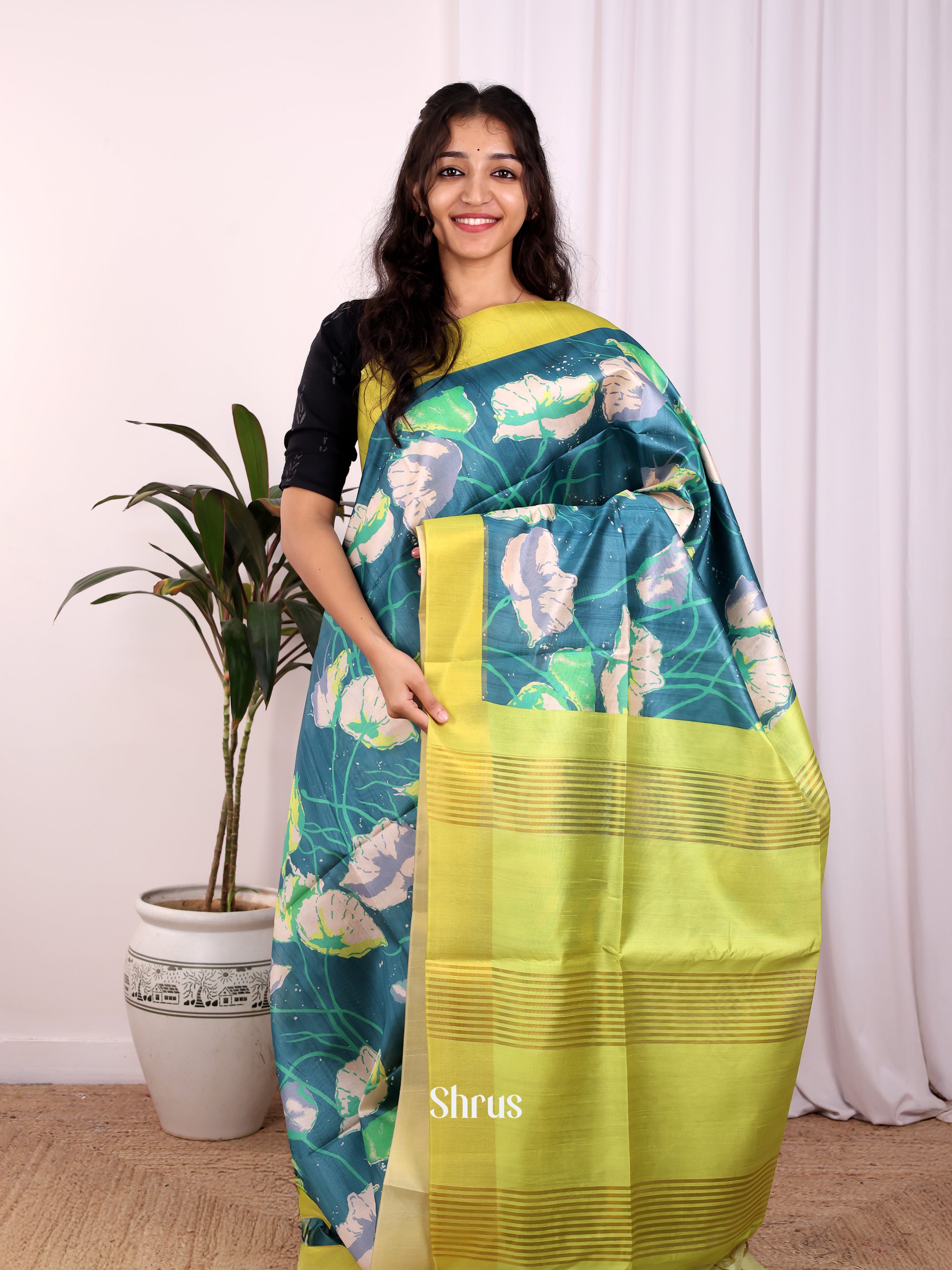 CJS22239- Champa semitussar Saree - Shop on Shrus.com