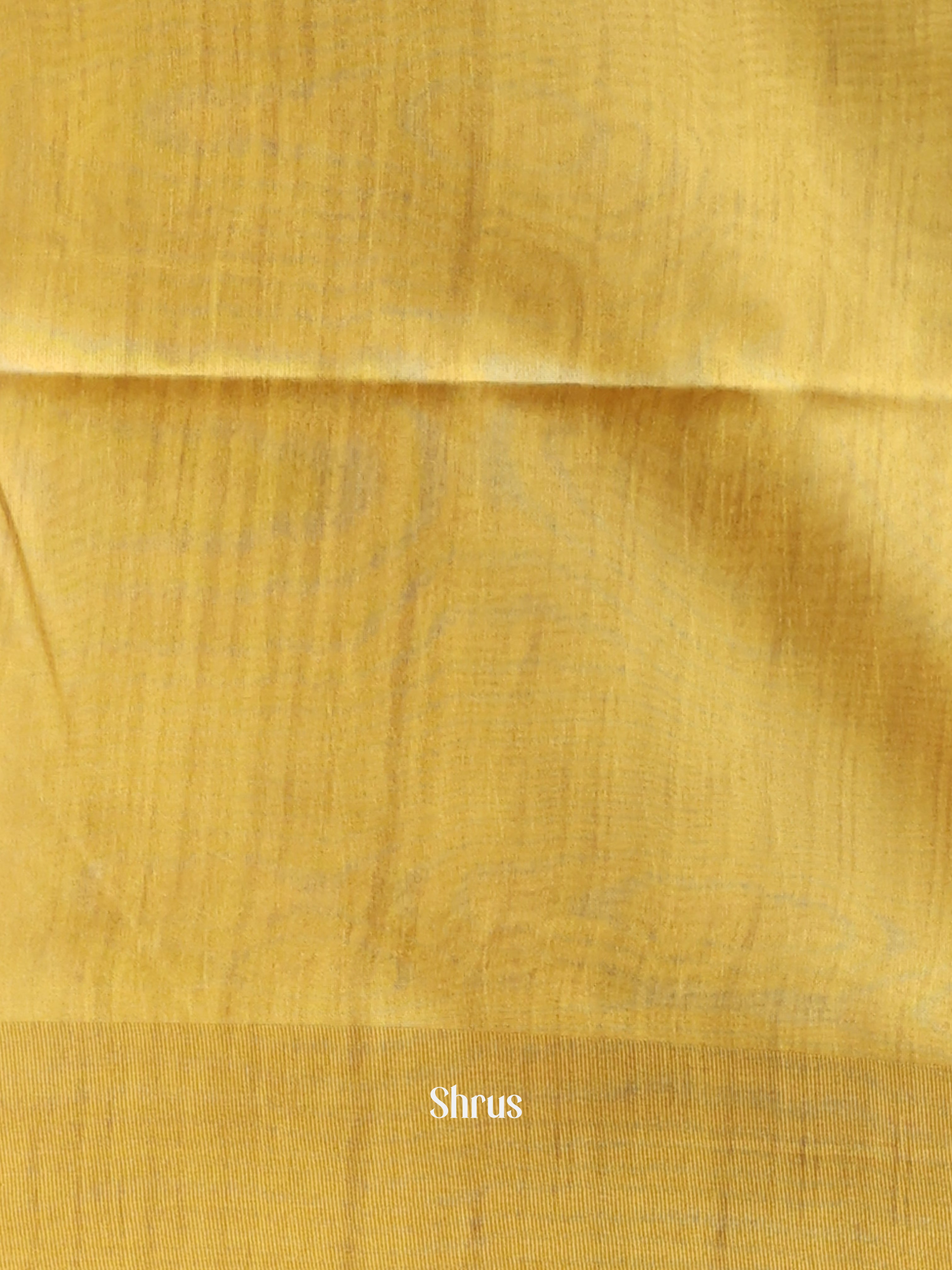 Blue & Mustard- Champa semitussar Saree