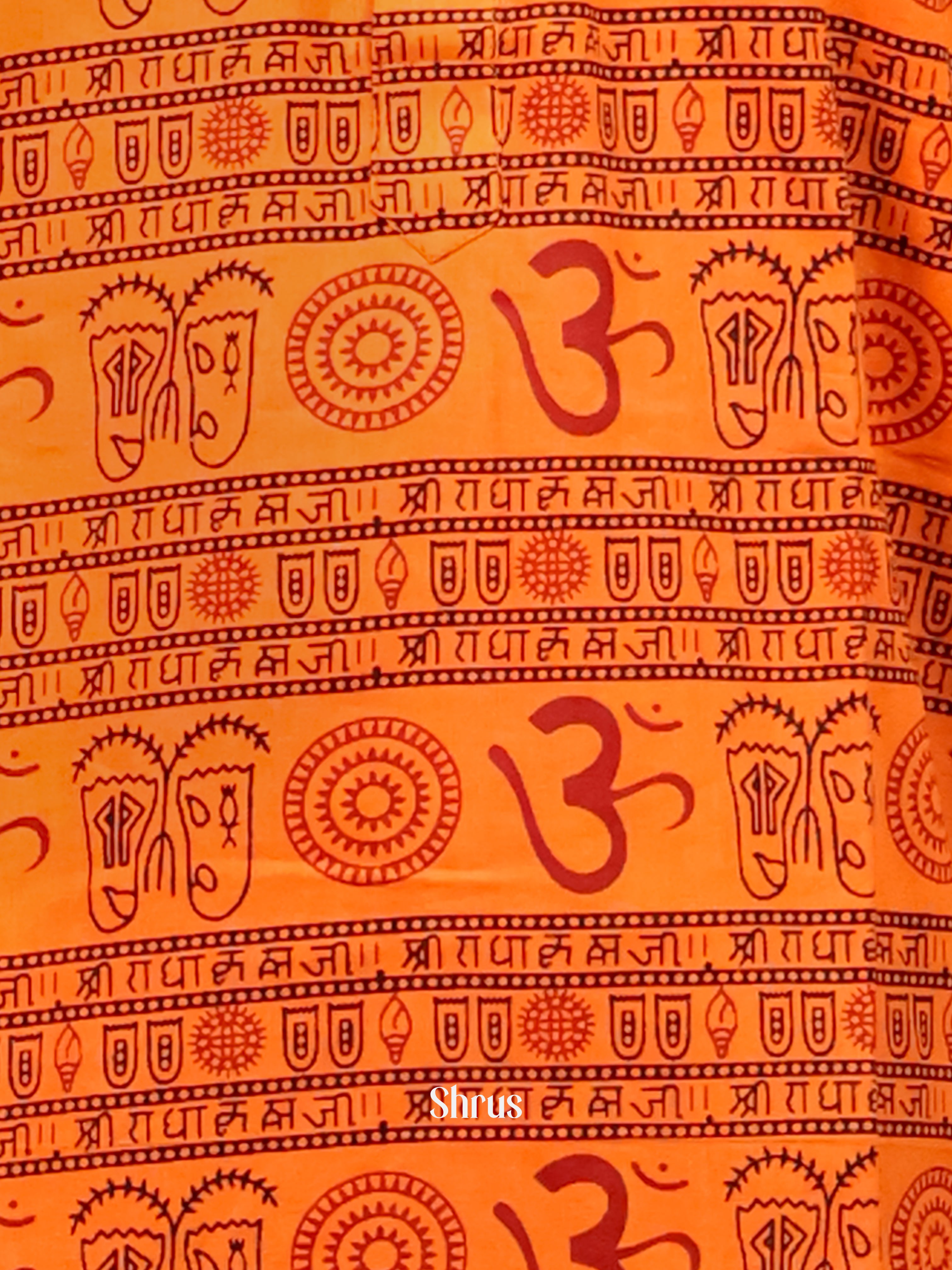 Orange - Readymade Mens Kurta