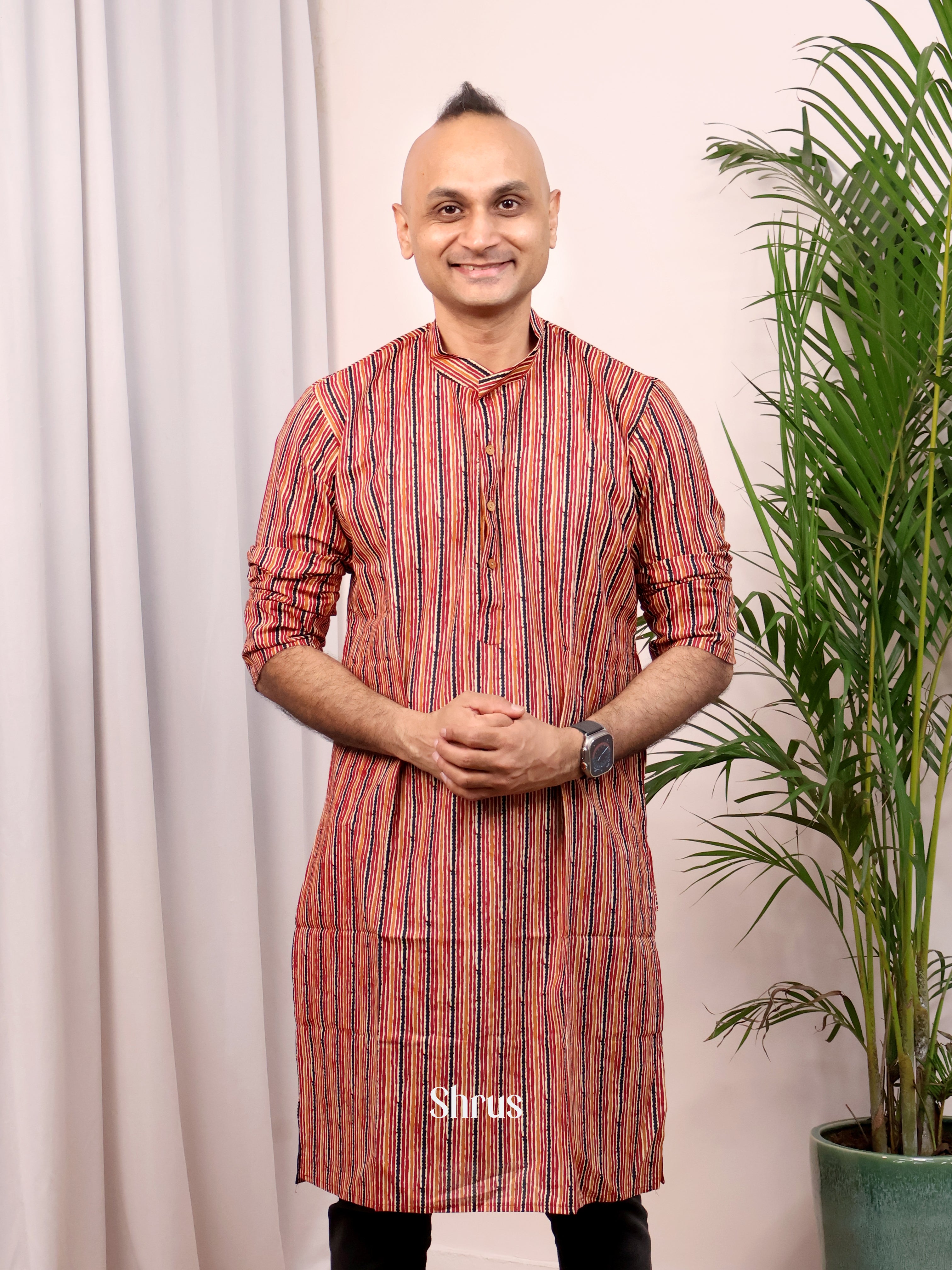 Brown- Readymade Mens Kurta