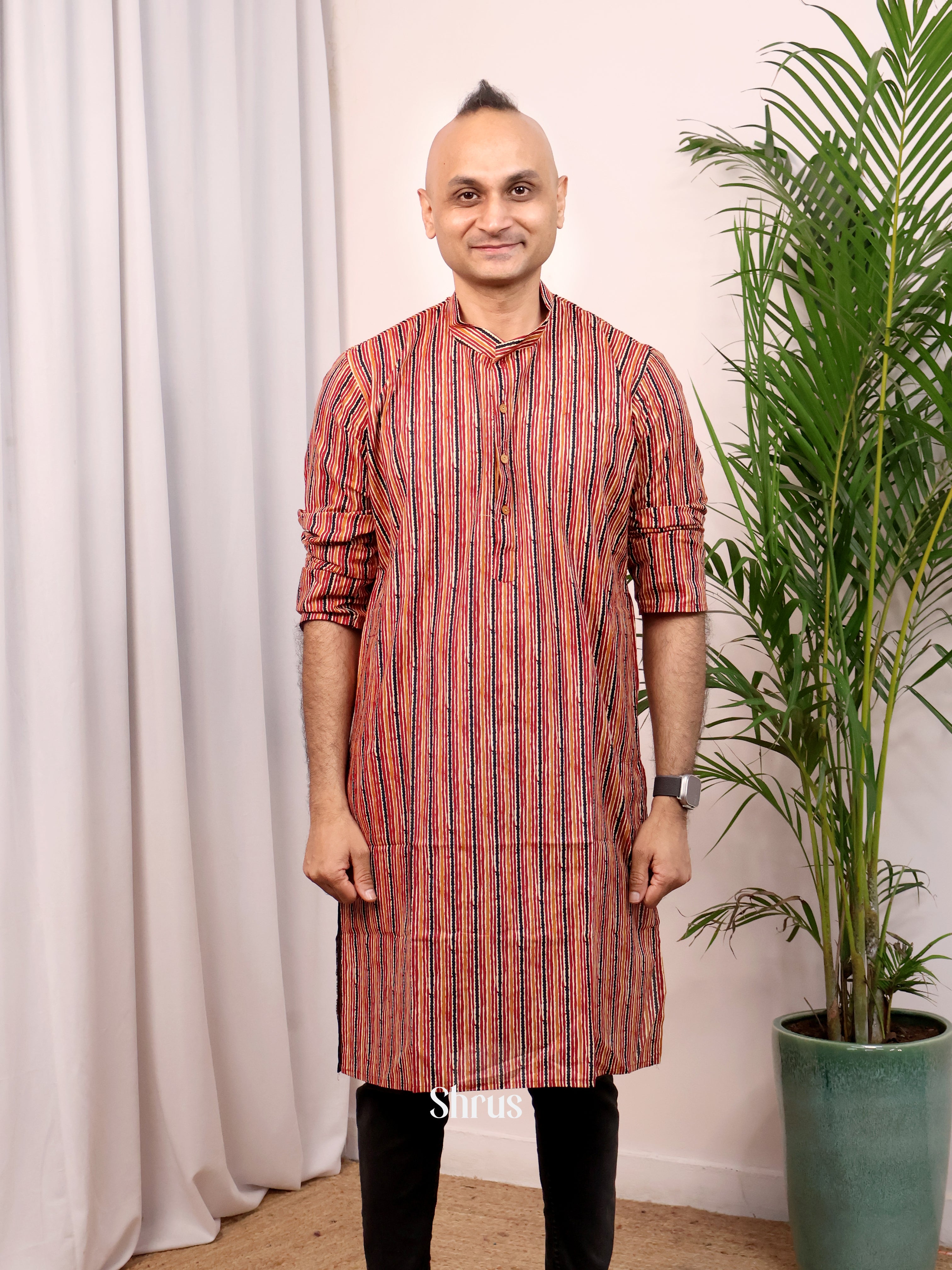 Brown- Readymade Mens Kurta