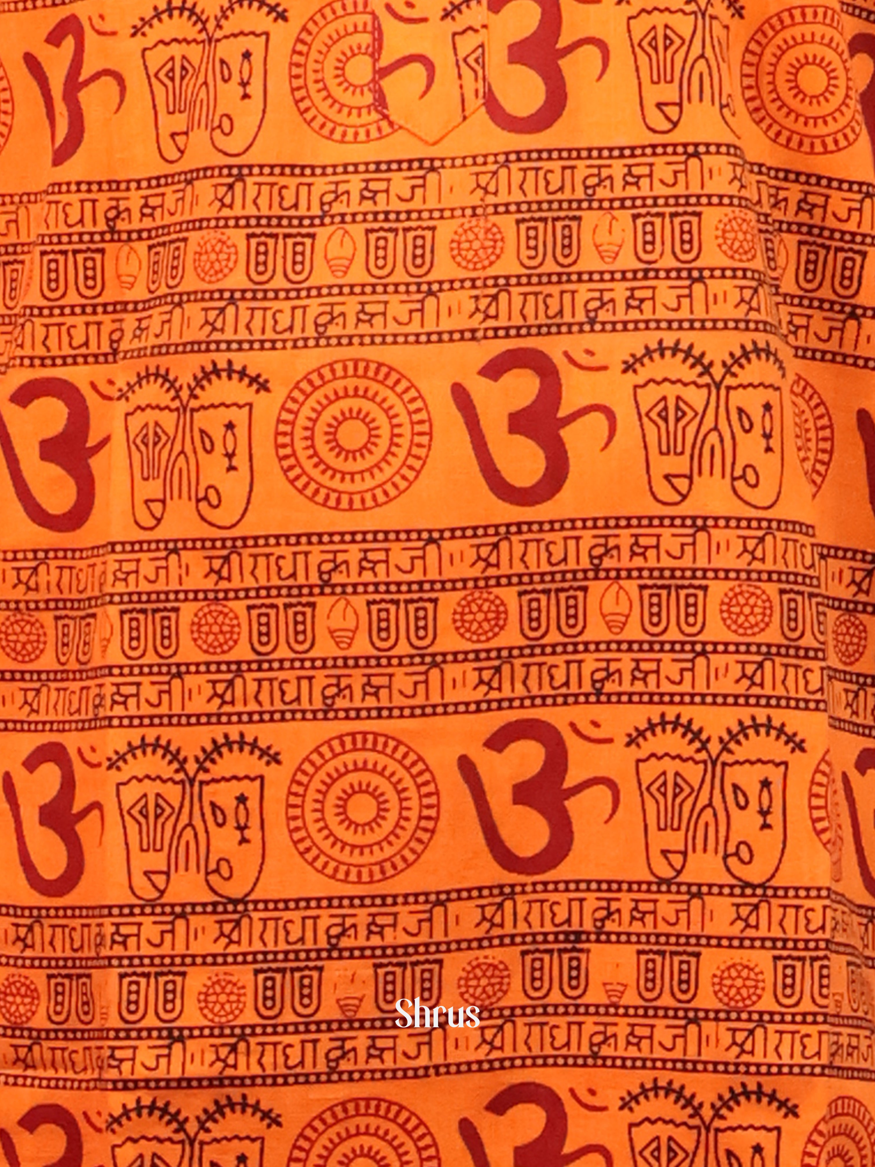 Orange - Readymade Mens Kurta - Shop on Shrus.com