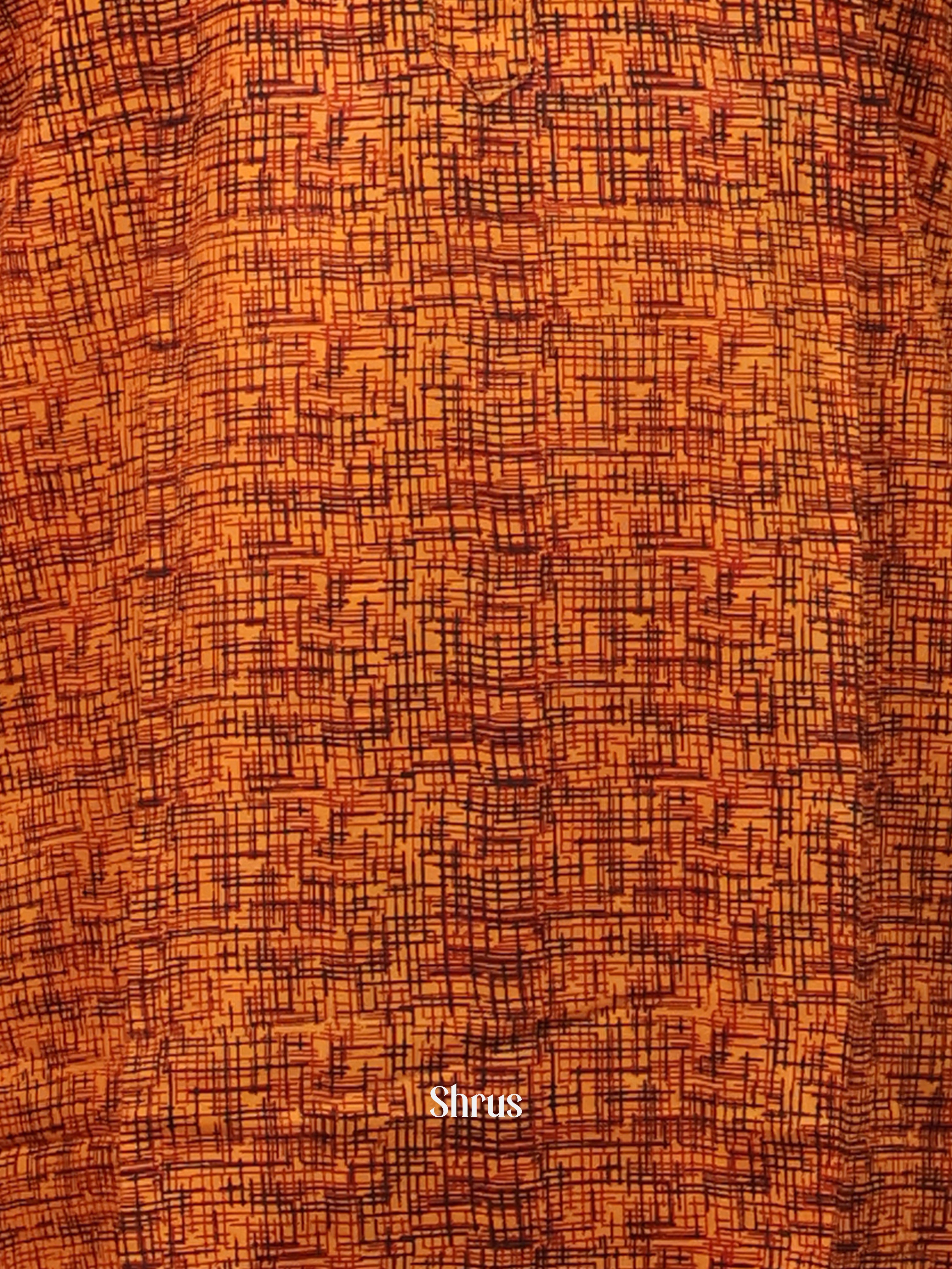 Orange - Readymade Mens Kurta